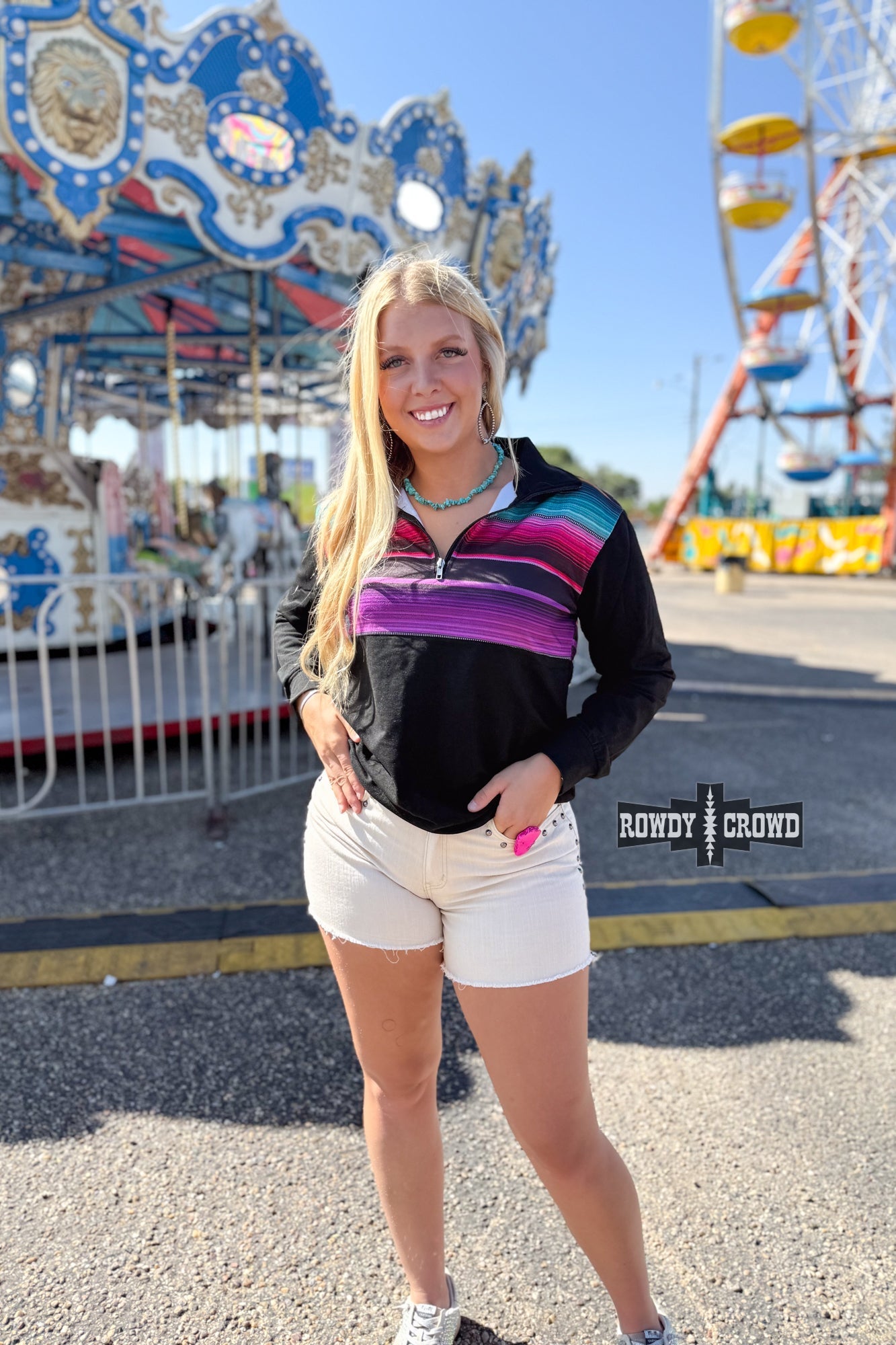 Gaucho Half Zip - Cowgirltops.com