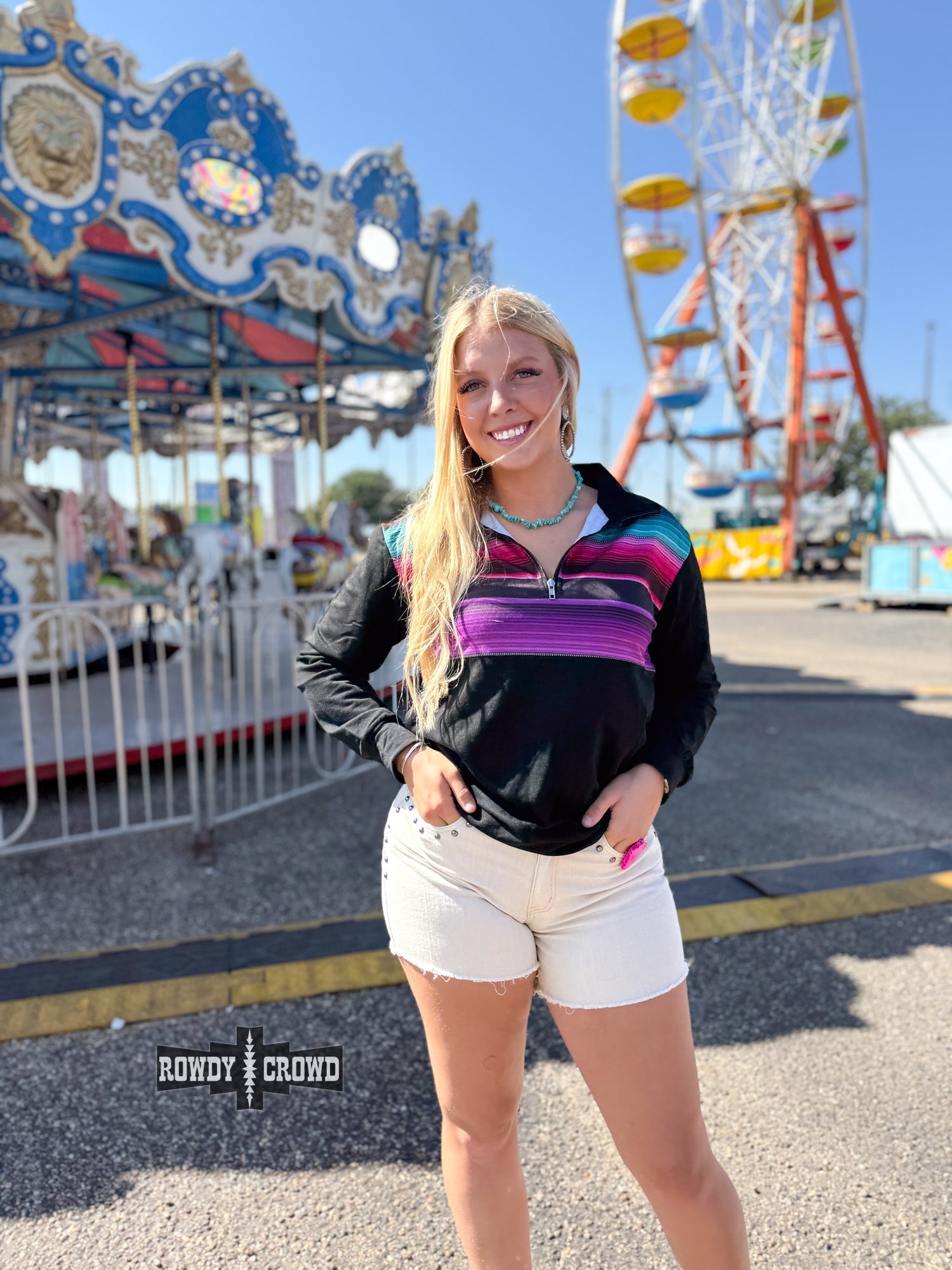 Gaucho Half Zip - Cowgirltops.com