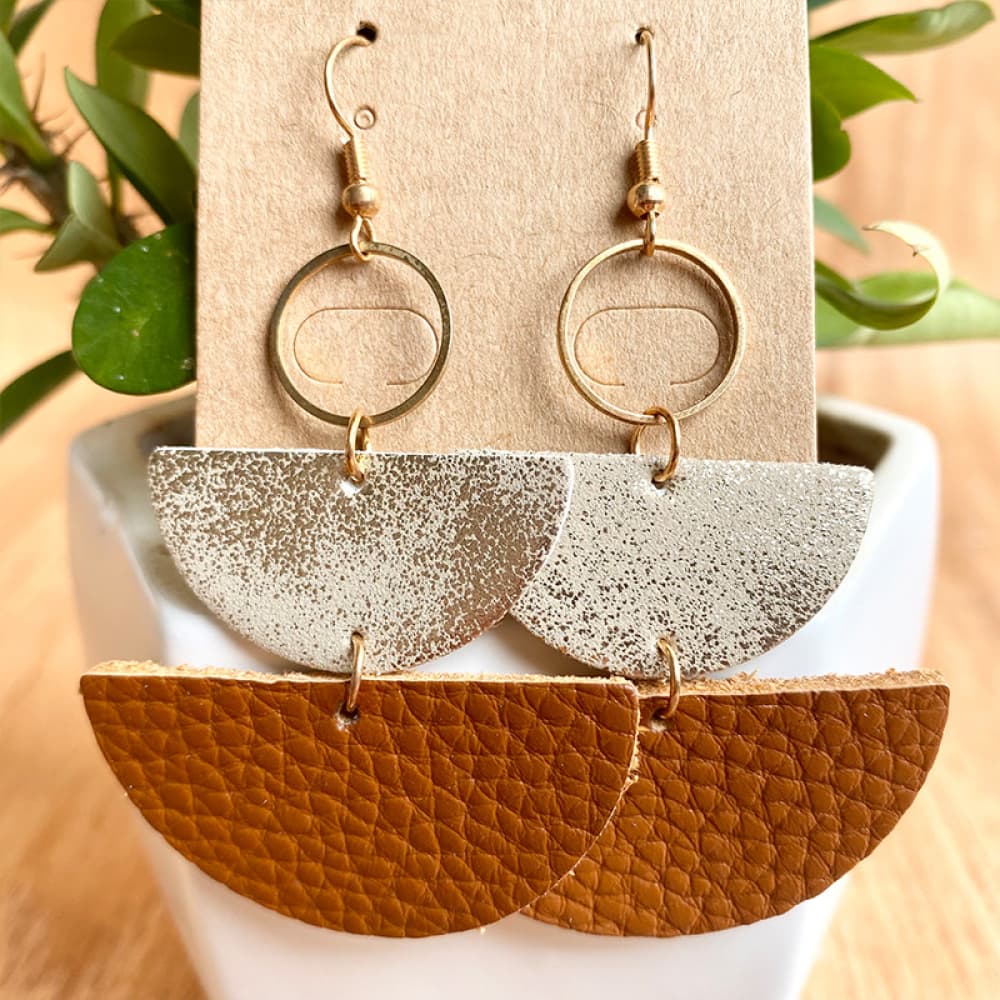 Geometrical Shape Dangle Earrings - Cowgirltops.com
