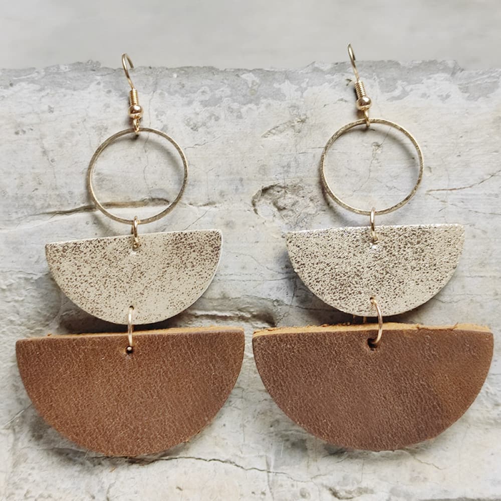 Geometrical Shape Dangle Earrings - Cowgirltops.com