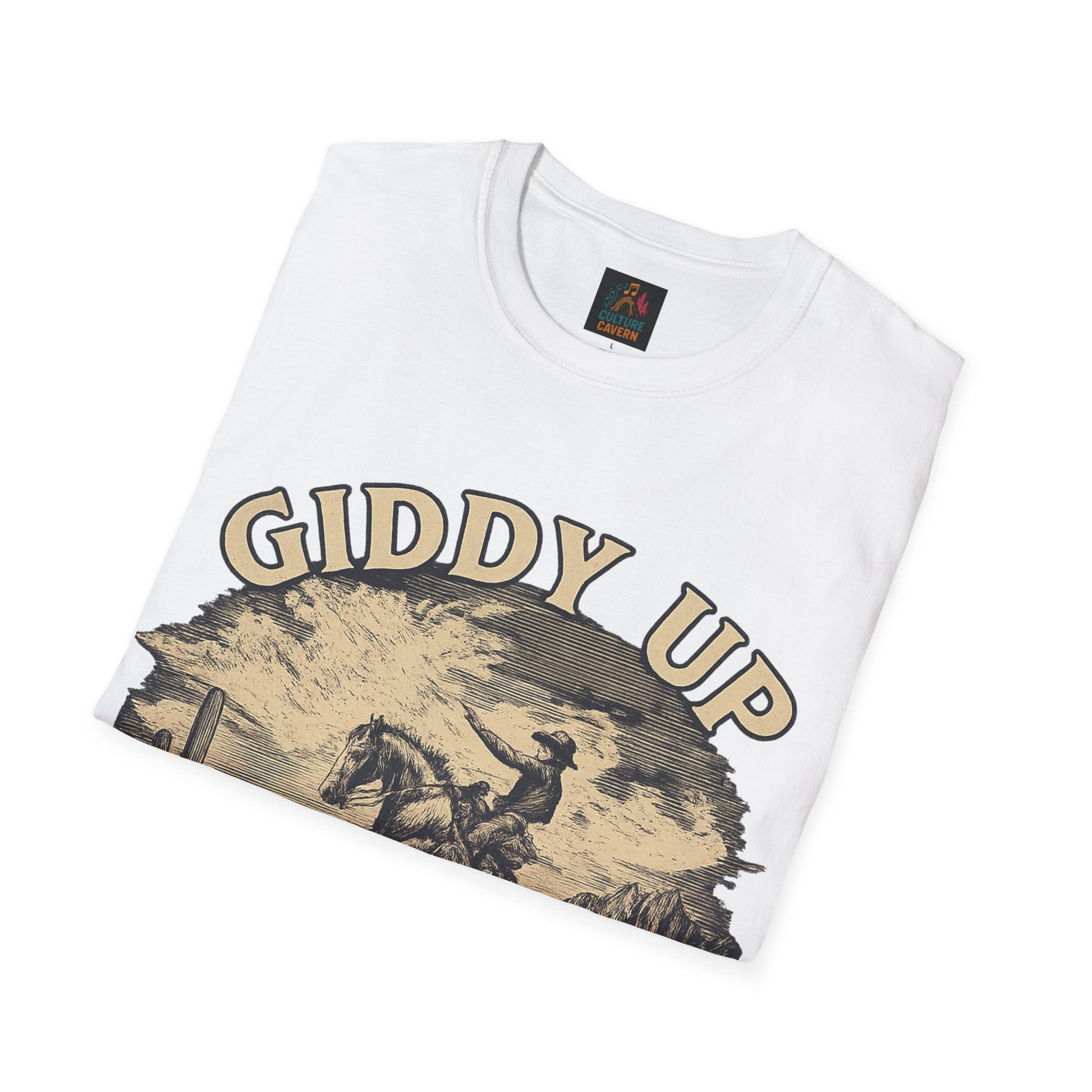 Giddy Up Buttercup Unisex T-Shirt - Cowgirltops.com