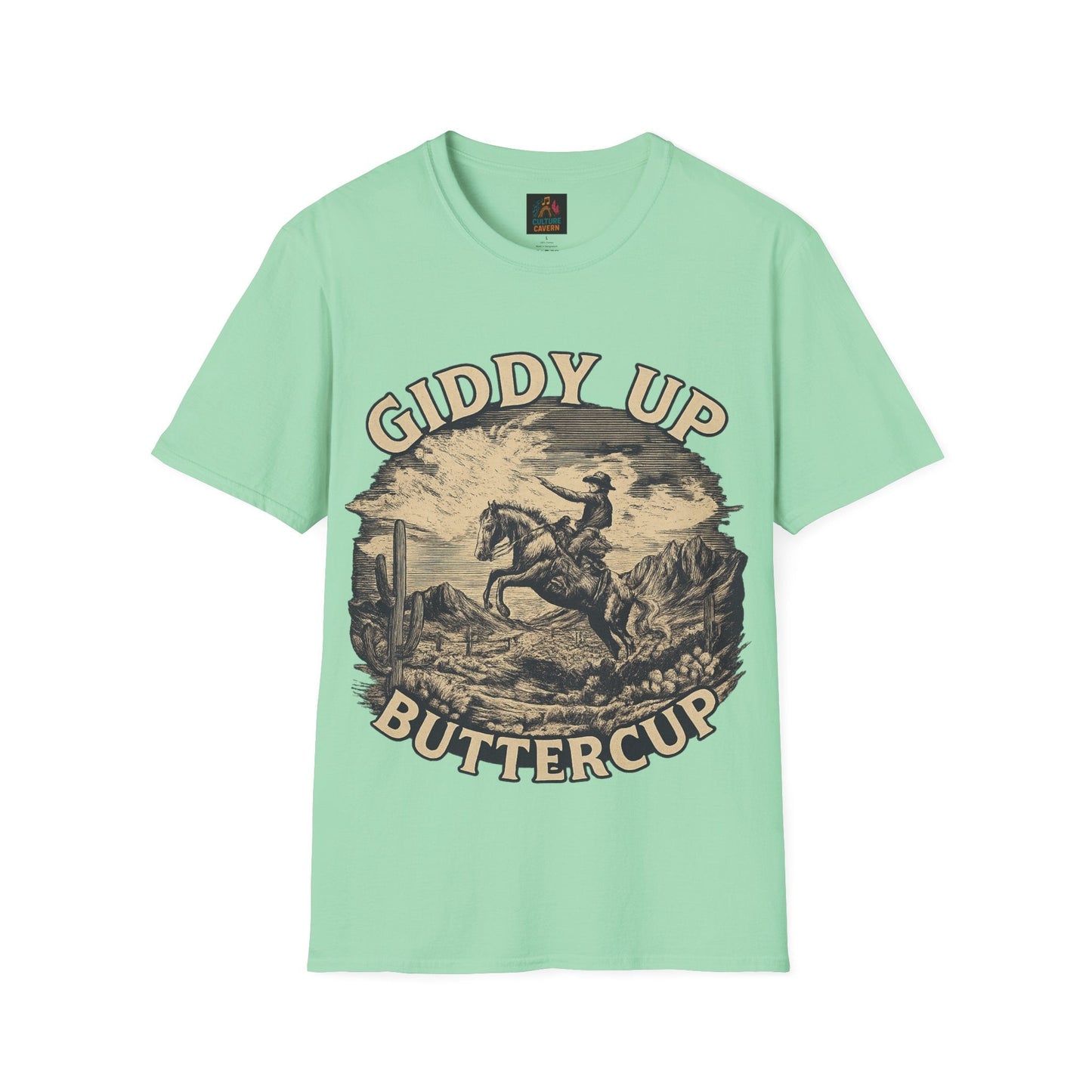 Giddy Up Buttercup Unisex T-Shirt - Cowgirltops.com