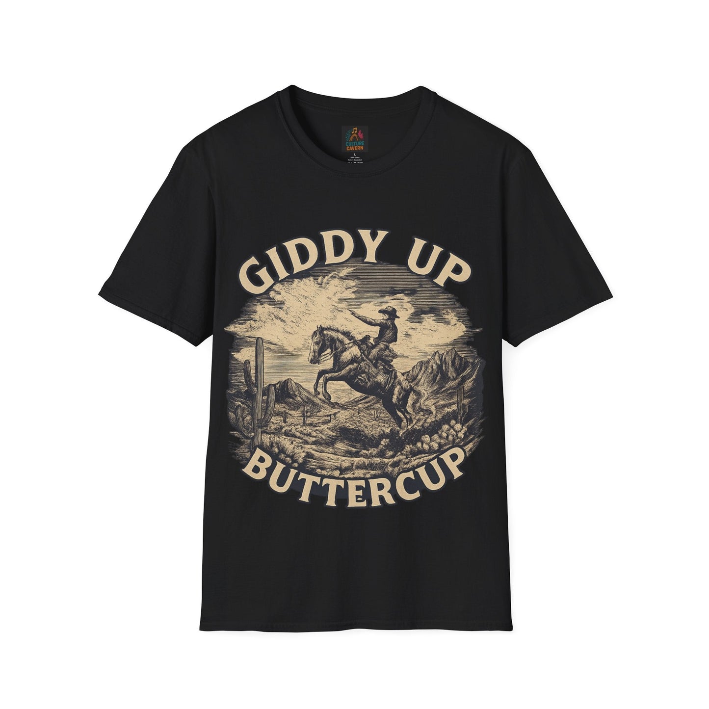 Giddy Up Buttercup Unisex T-Shirt - Cowgirltops.com