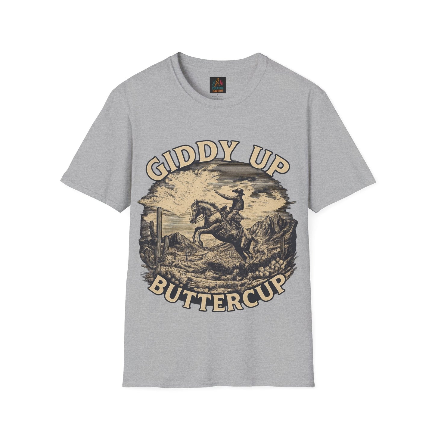Giddy Up Buttercup Unisex T-Shirt - Cowgirltops.com