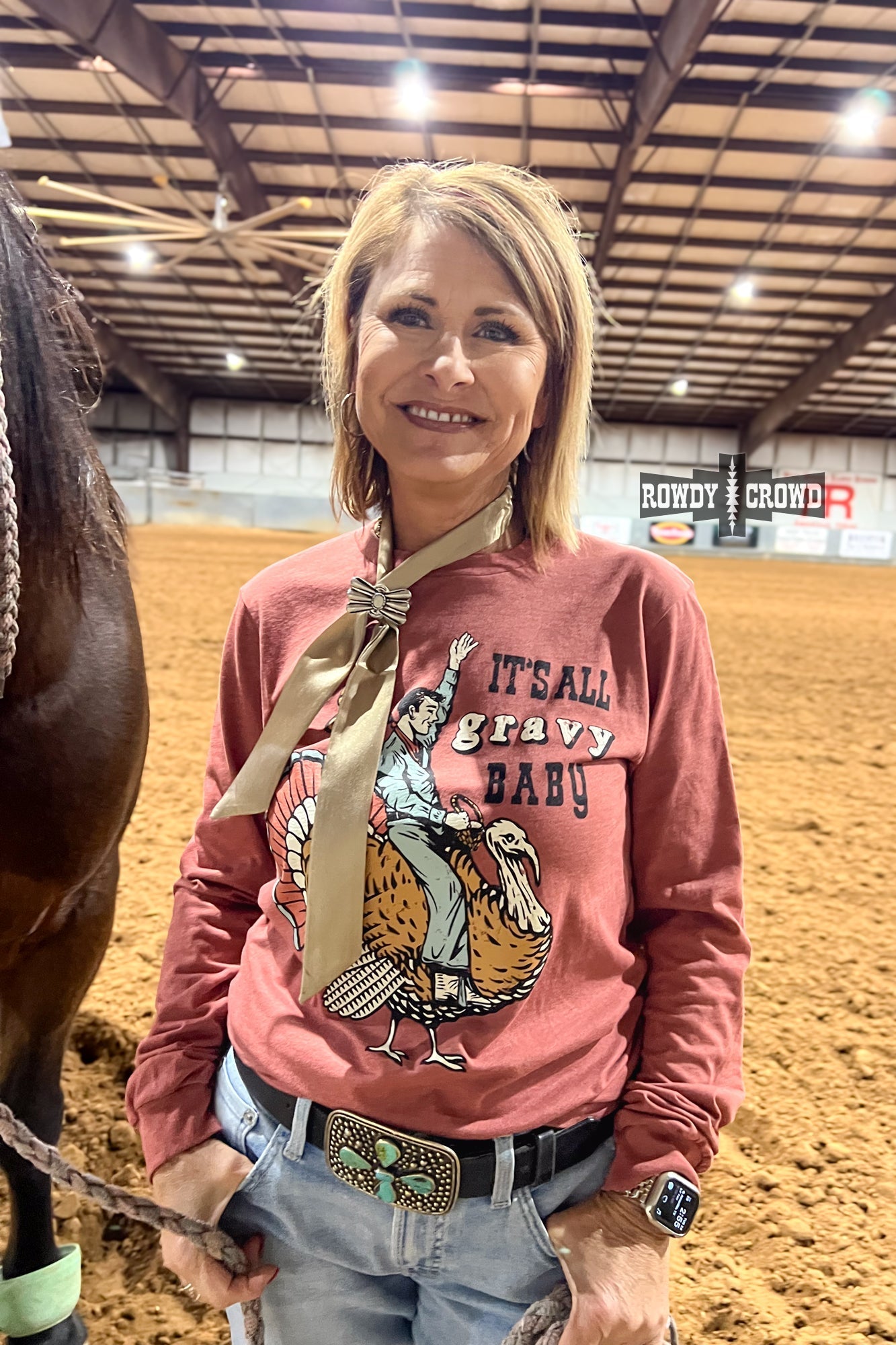 Gravy Baby Long Sleeve Tee - Cowgirltops.com