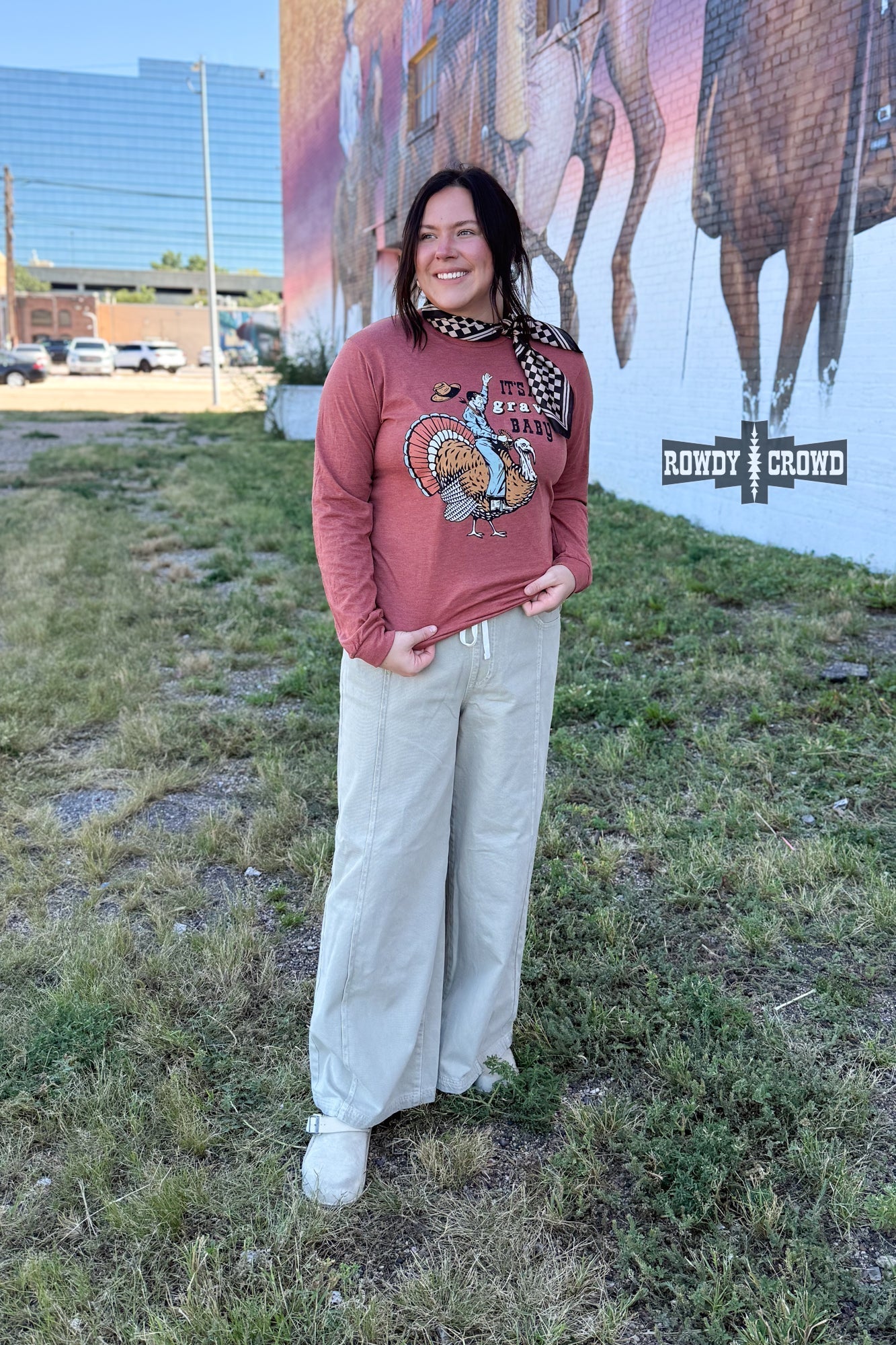 Gravy Baby Long Sleeve Tee - Cowgirltops.com
