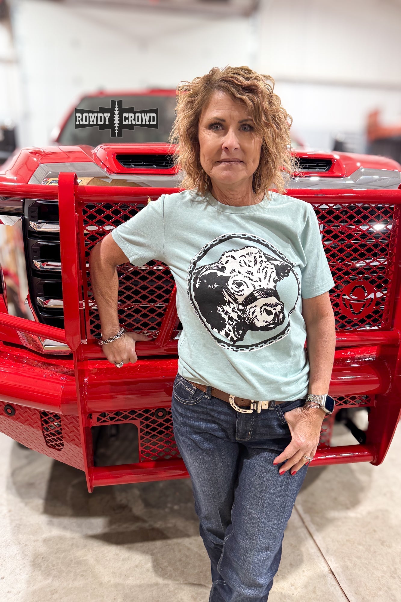 Happy Hereford Tee - Cowgirltops.com