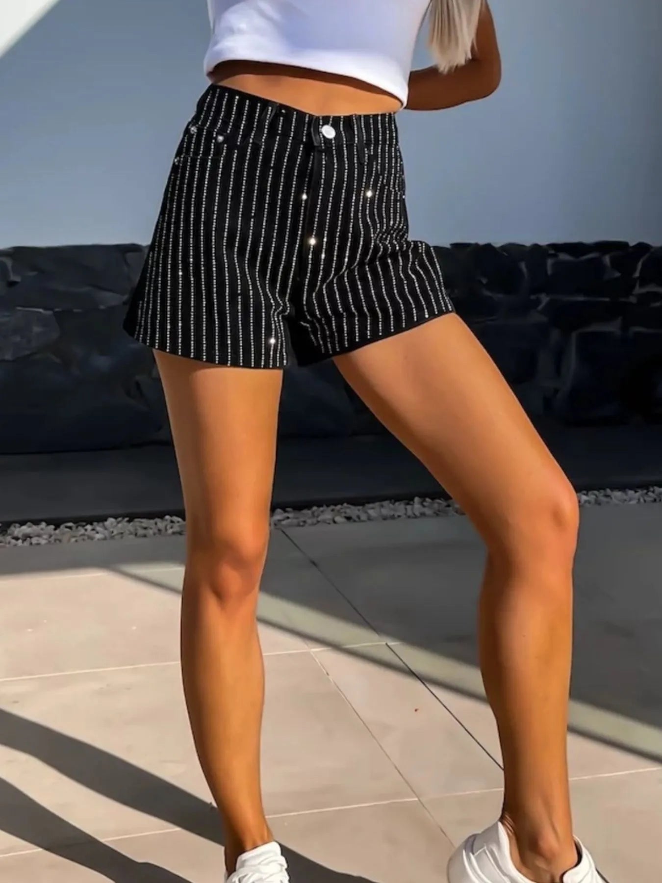 High Waist Wash Denim Shorts - Cowgirltops.com