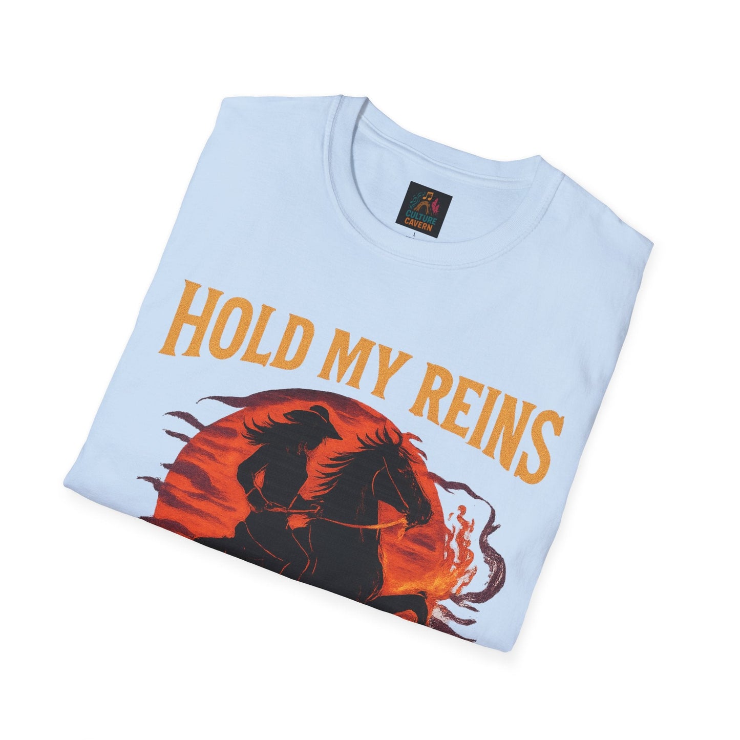 Hold my Reigns, Feel my Flames Womens tee - Cowgirltops.com