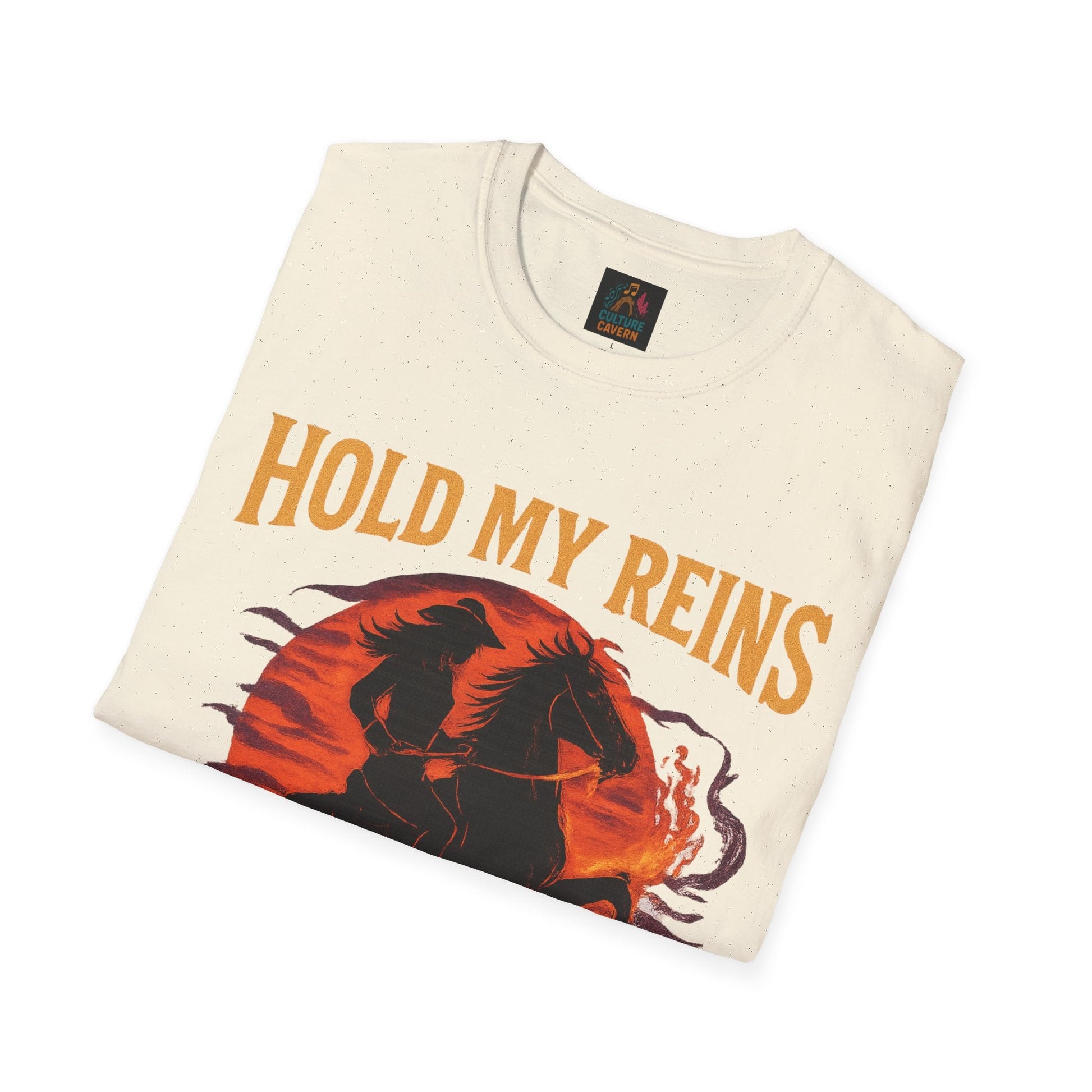 Hold my Reigns, Feel my Flames Womens tee - Cowgirltops.com