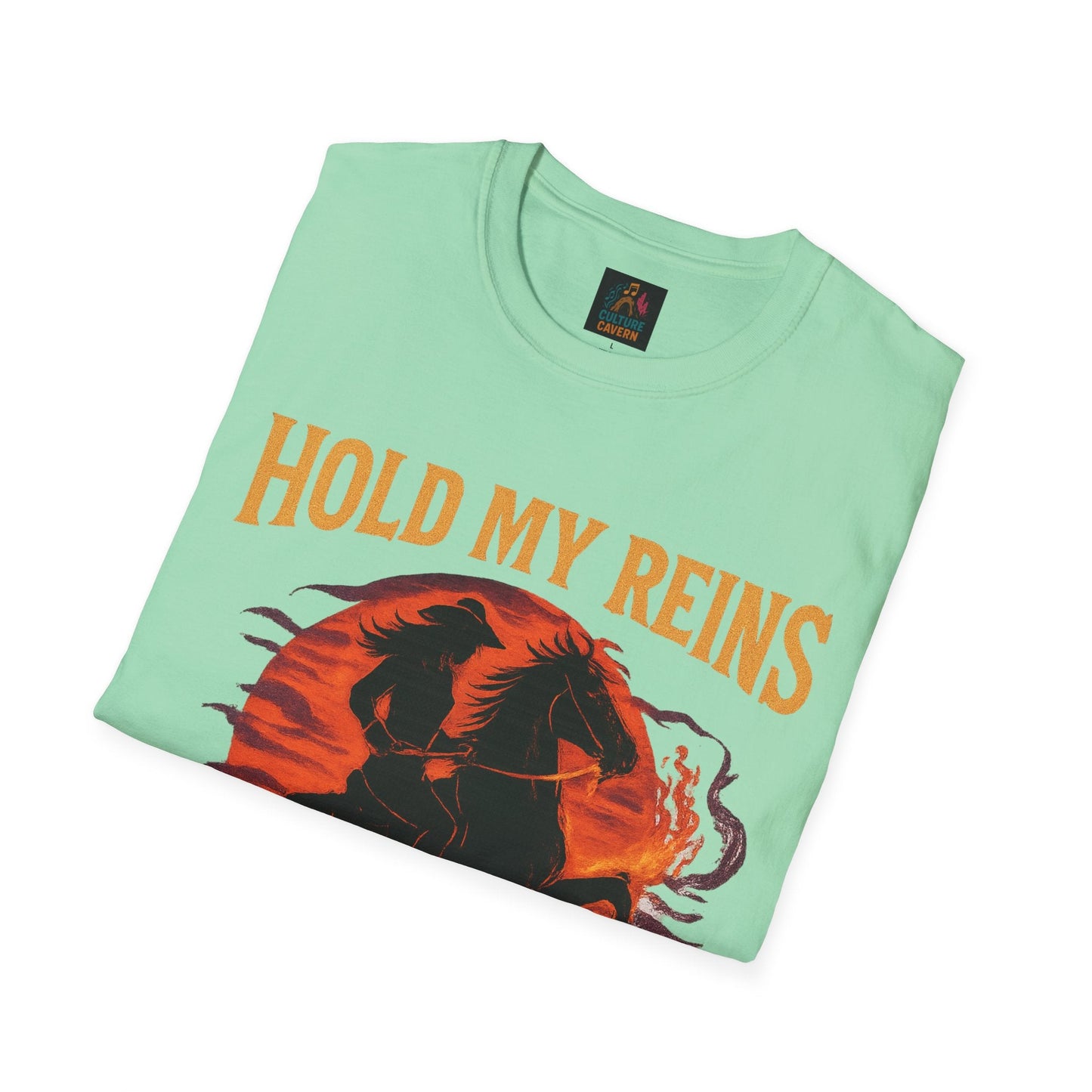 Hold my Reigns, Feel my Flames Womens tee - Cowgirltops.com