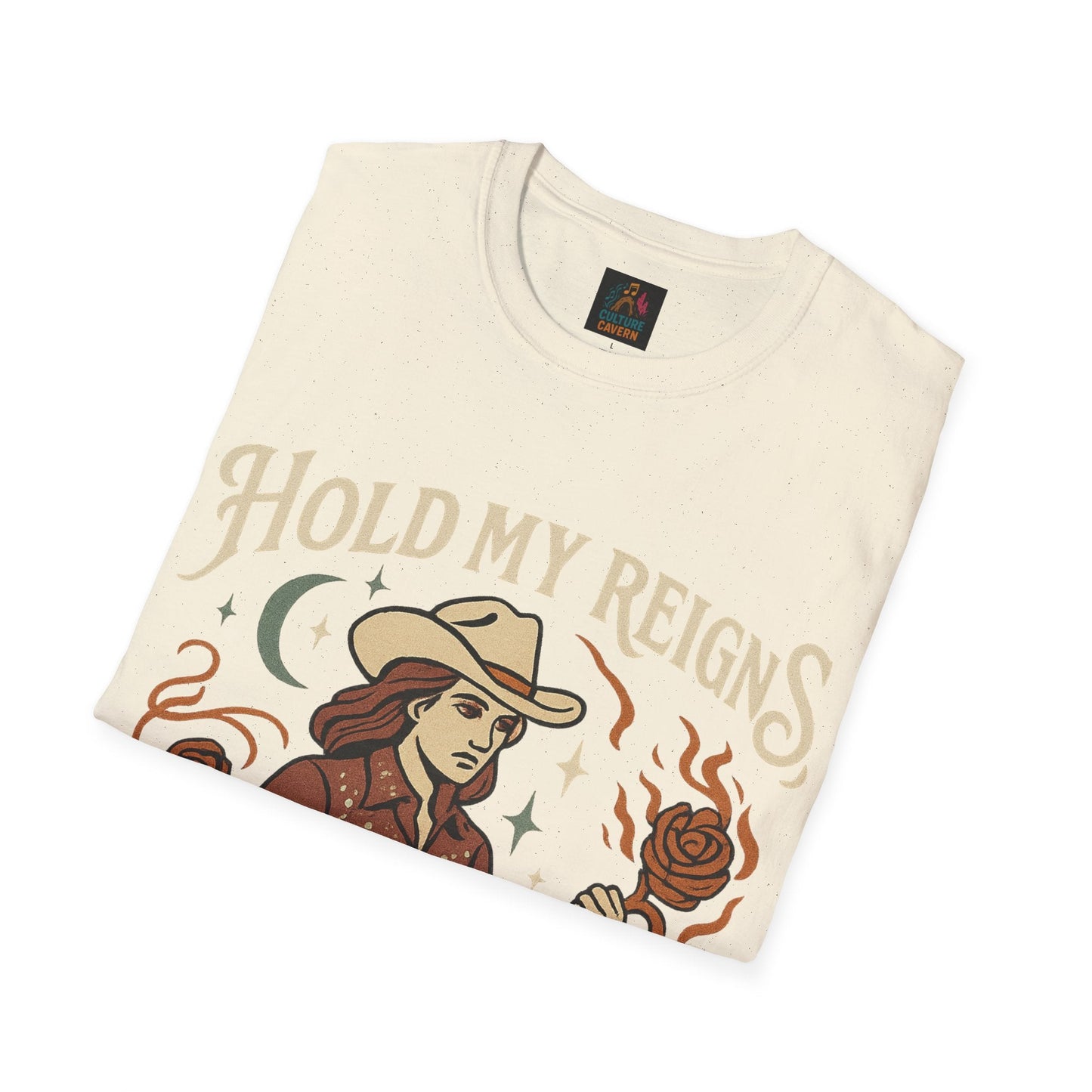 Hold My Reigns, Feel My Flames Womens Tee - Cowgirltops.com