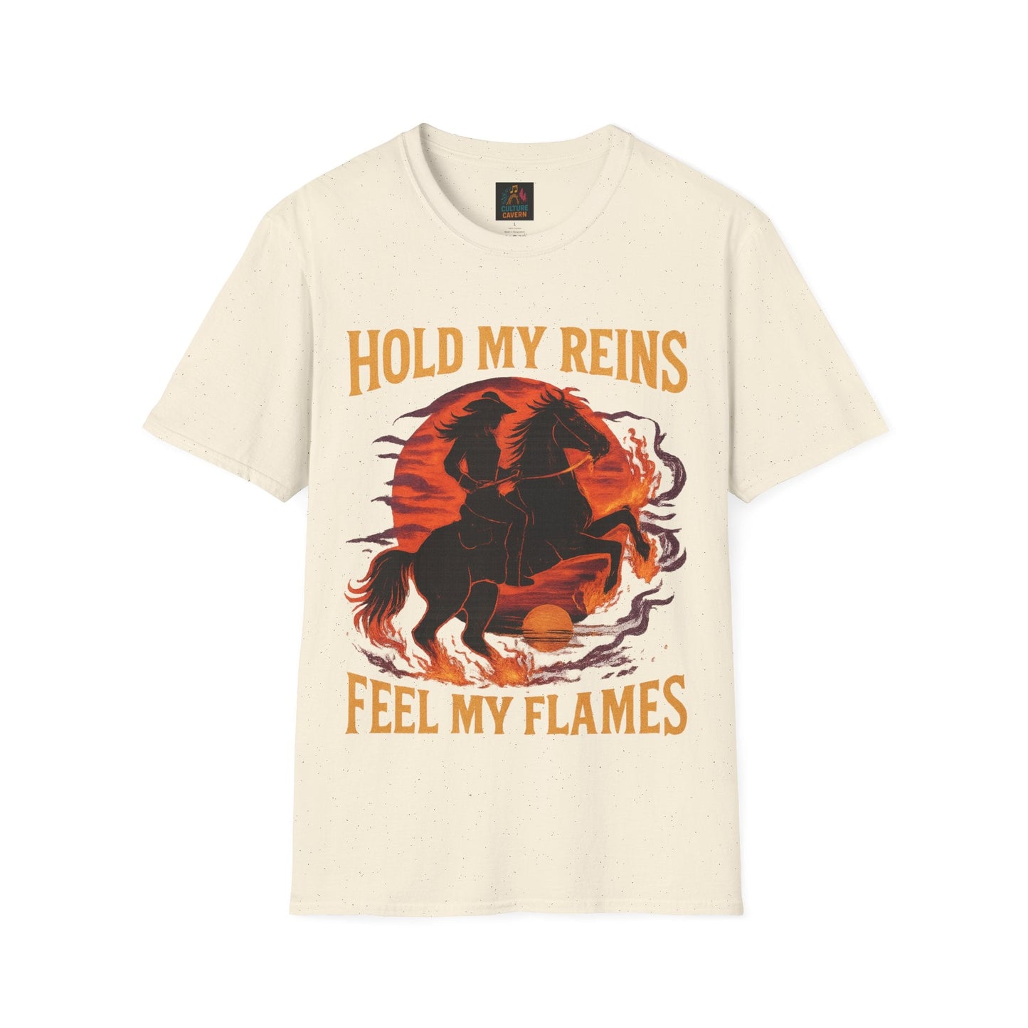 Hold my Reigns, Feel my Flames Womens tee - Cowgirltops.com