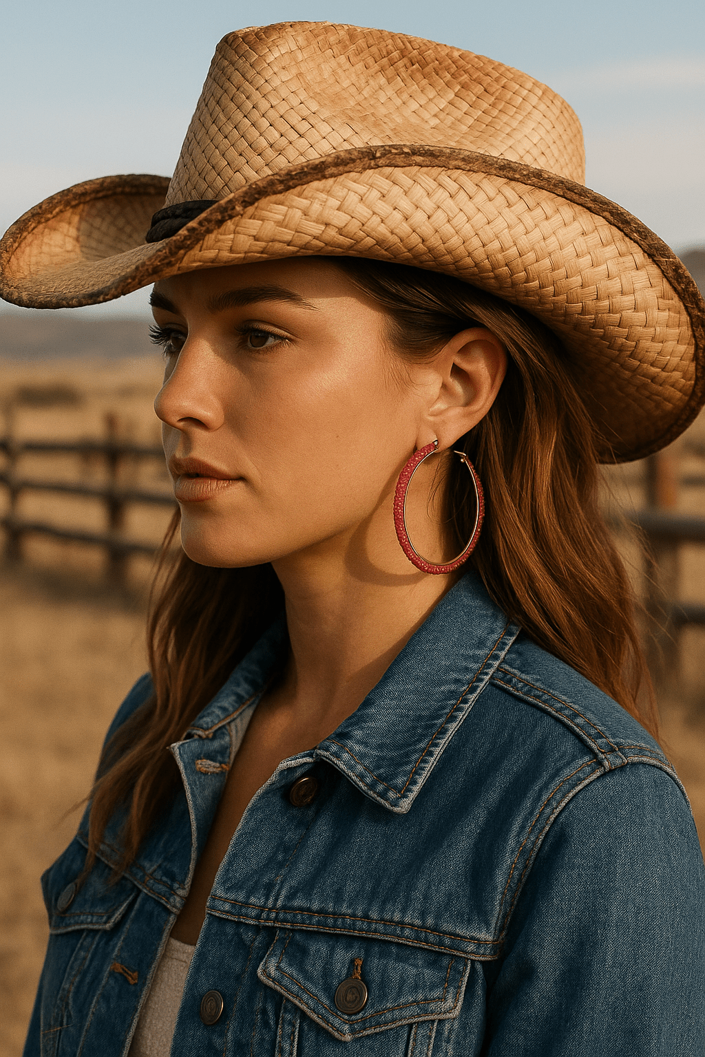 Hoop Pink Tube Rhinestone 3" Earrings for Women - Cowgirltops.com