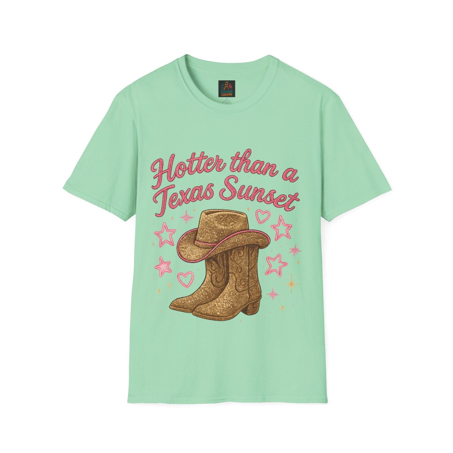 Hotter than a Texas Sunset Womens Tee - Cowgirltops.com