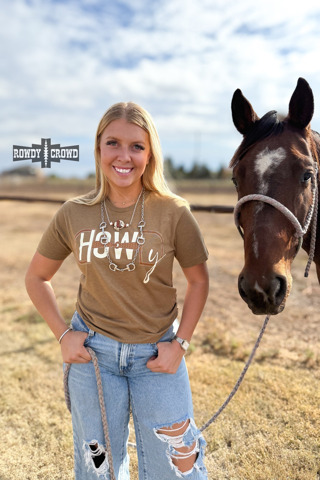 Howdy Bit Tee - Cowgirltops.com