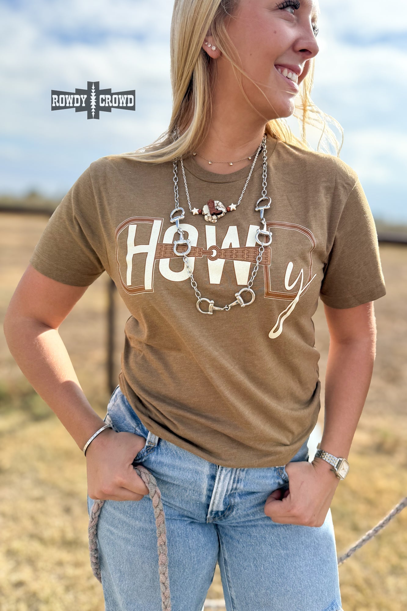 Howdy Bit Tee - Cowgirltops.com