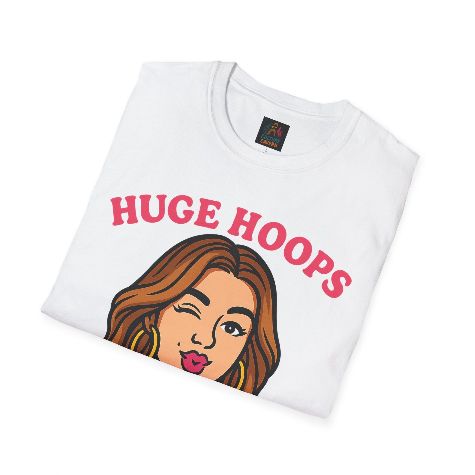 Huge Hoops, Huge Personality Tee - Cowgirltops.com