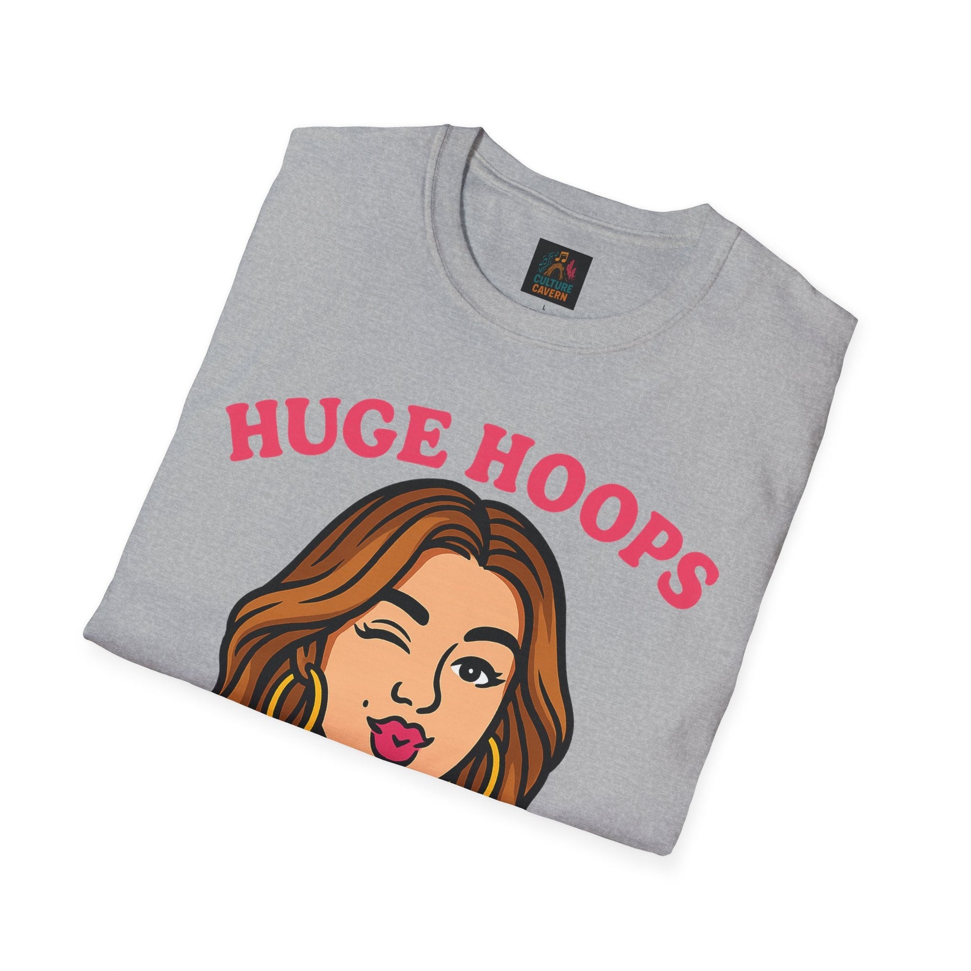 Huge Hoops, Huge Personality Tee - Cowgirltops.com