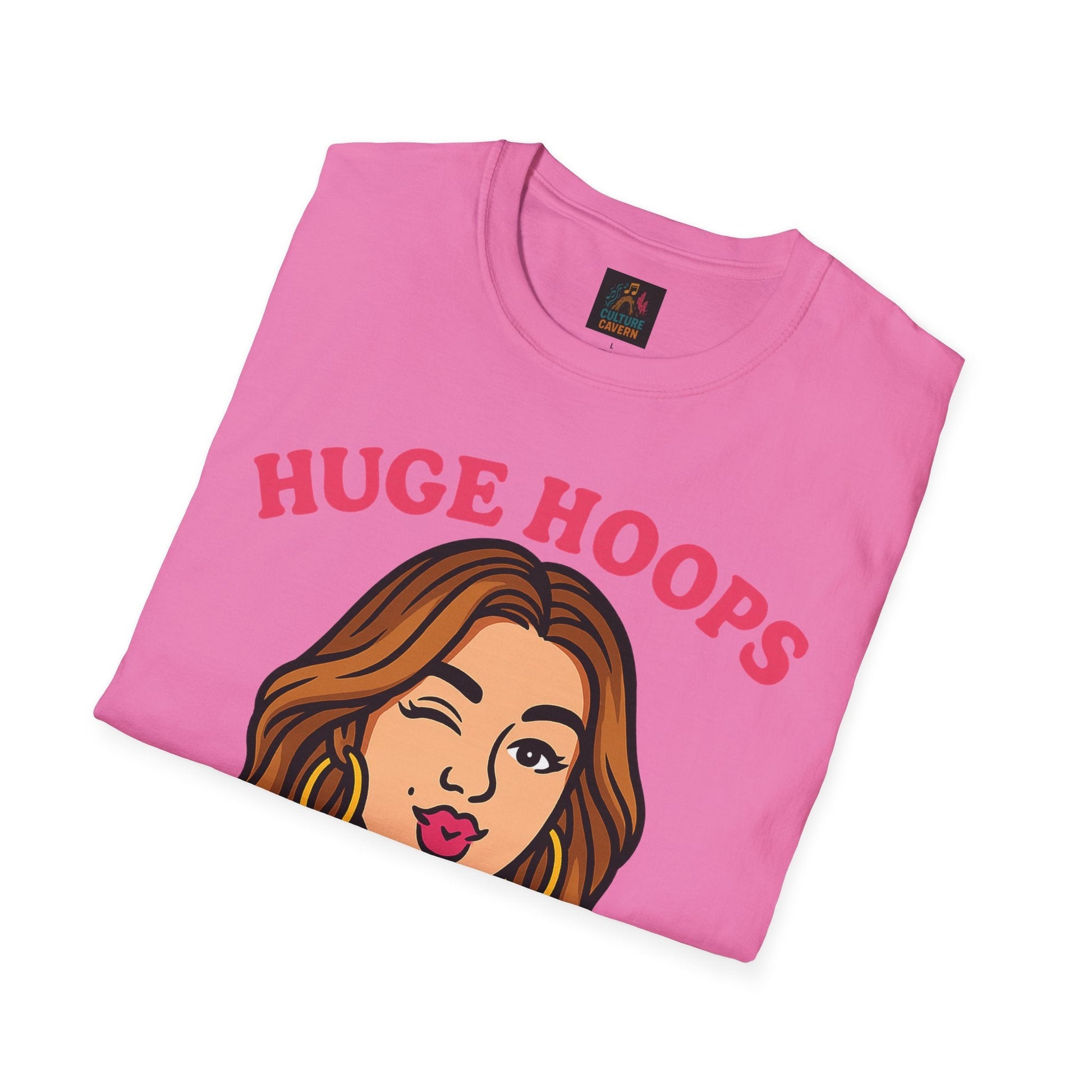Huge Hoops, Huge Personality Tee - Cowgirltops.com