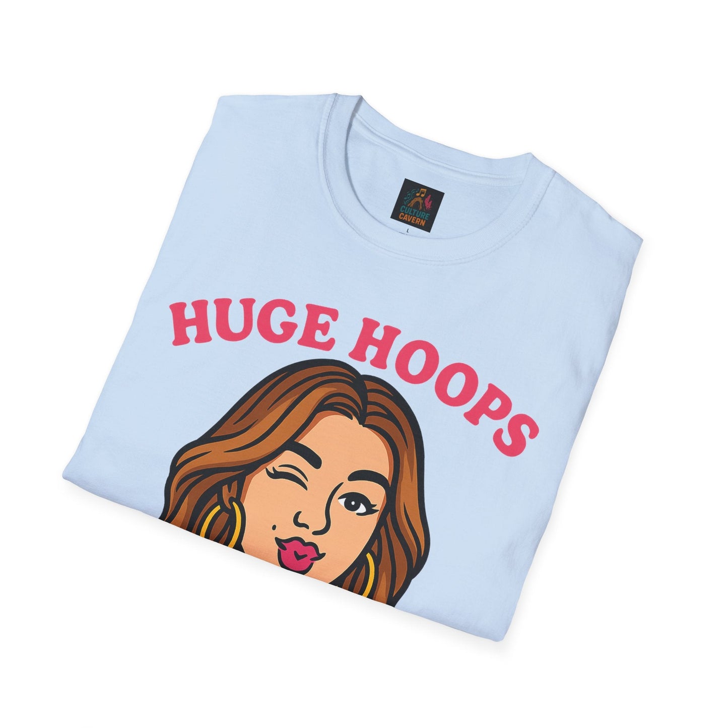 Huge Hoops, Huge Personality Tee - Cowgirltops.com