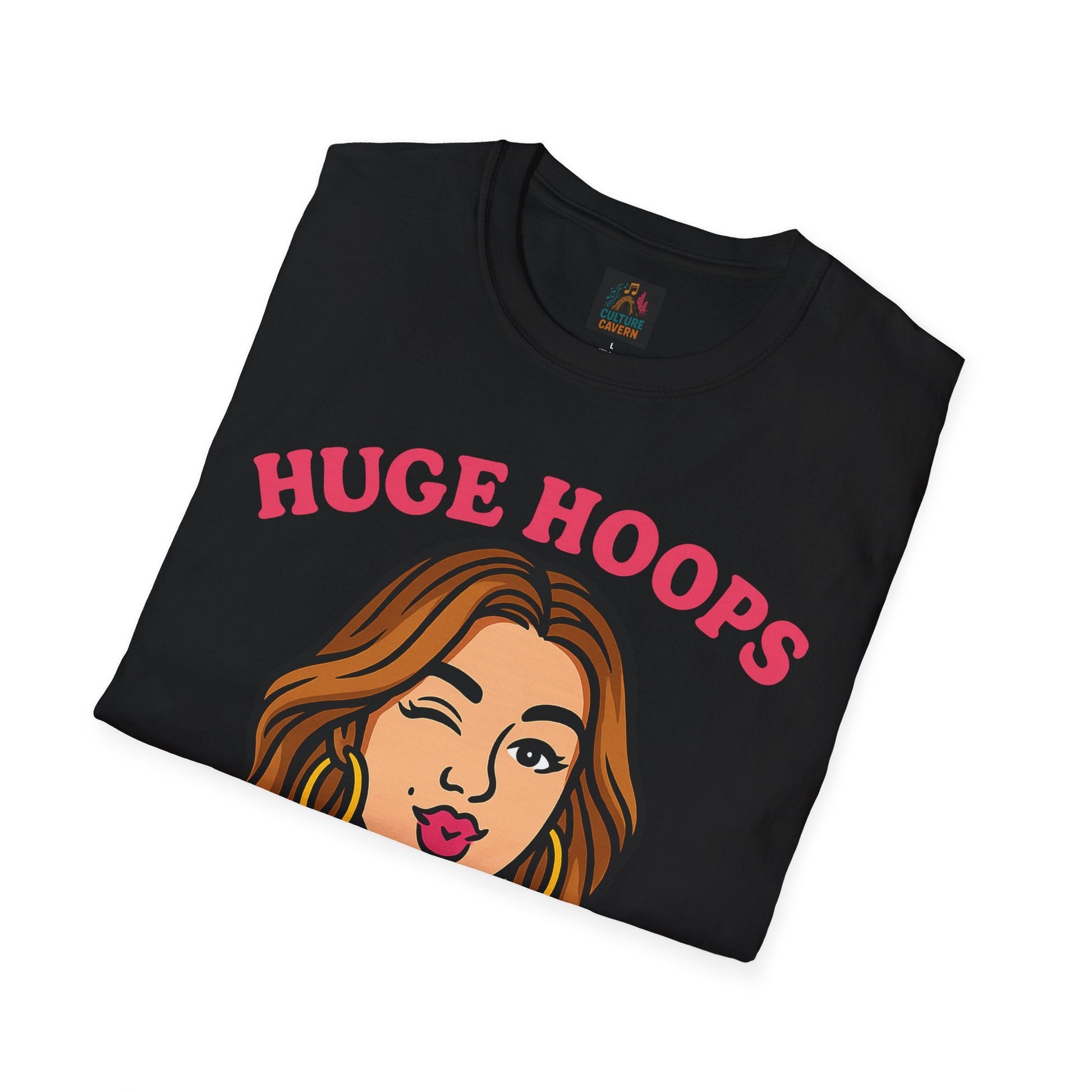 Huge Hoops, Huge Personality Tee - Cowgirltops.com