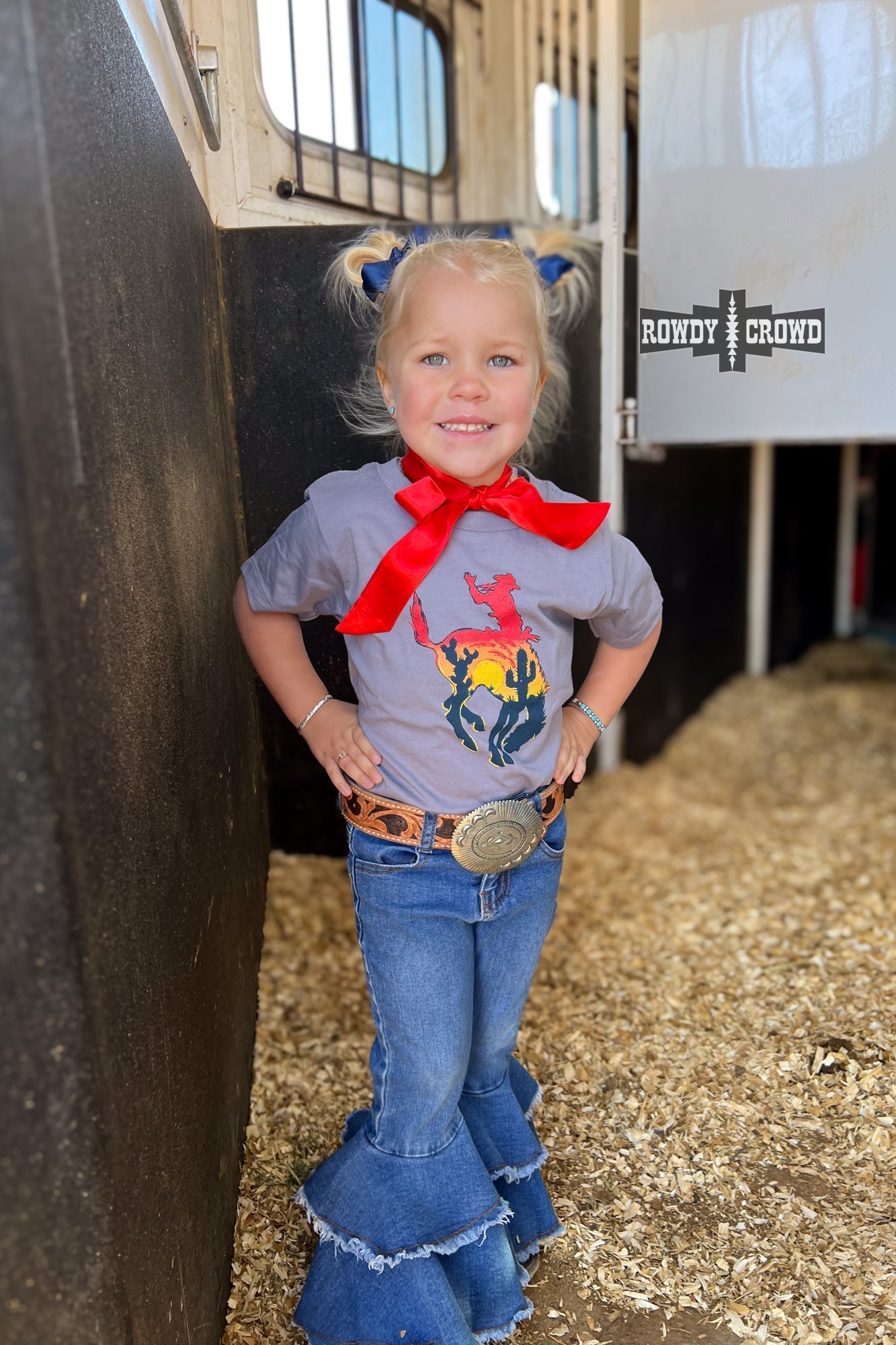 KIDS Bowie Bronc Tee - Cowgirltops.com