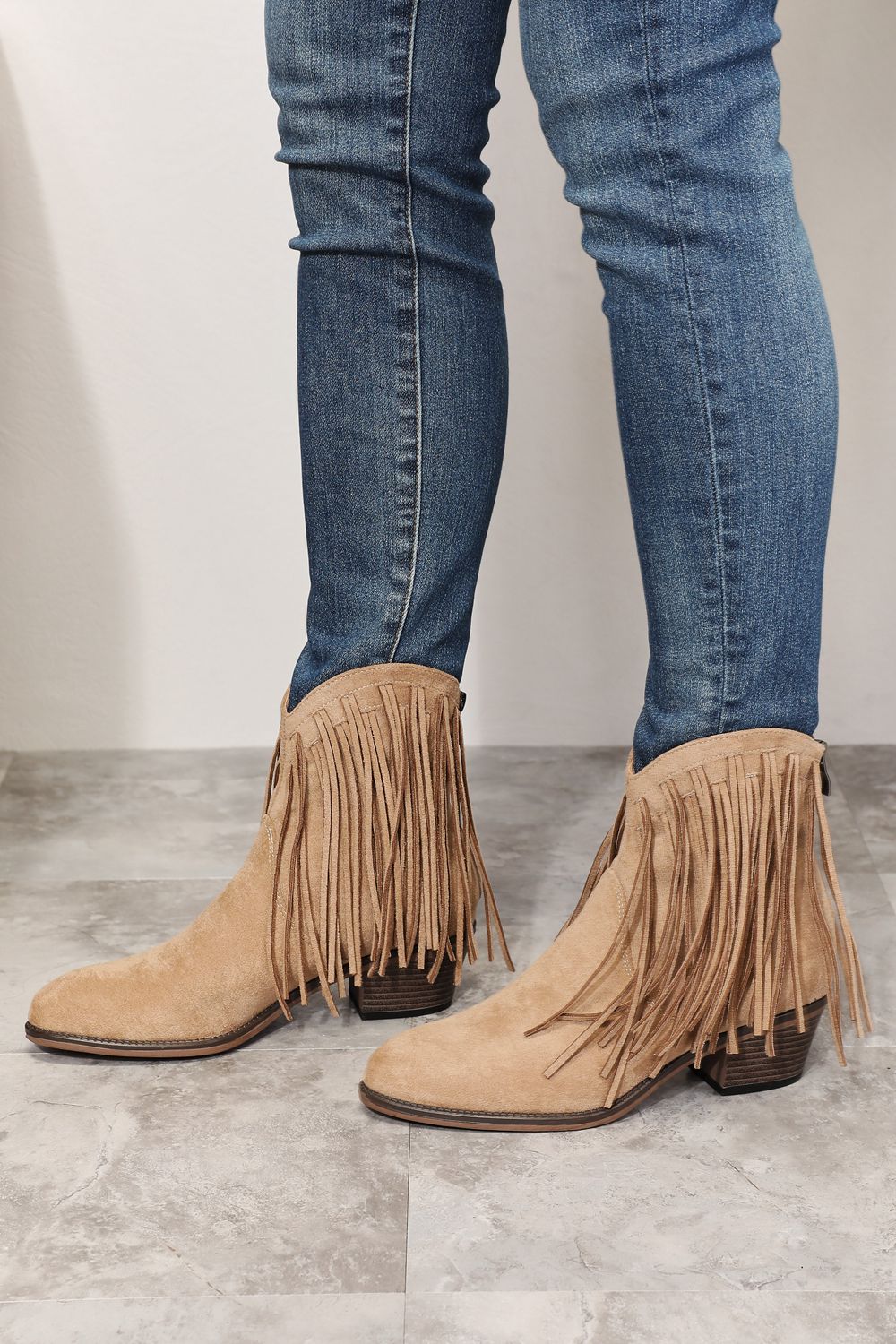 Legend Women's Fringe Cowboy Western Ankle Boots - Cowgirltops.com