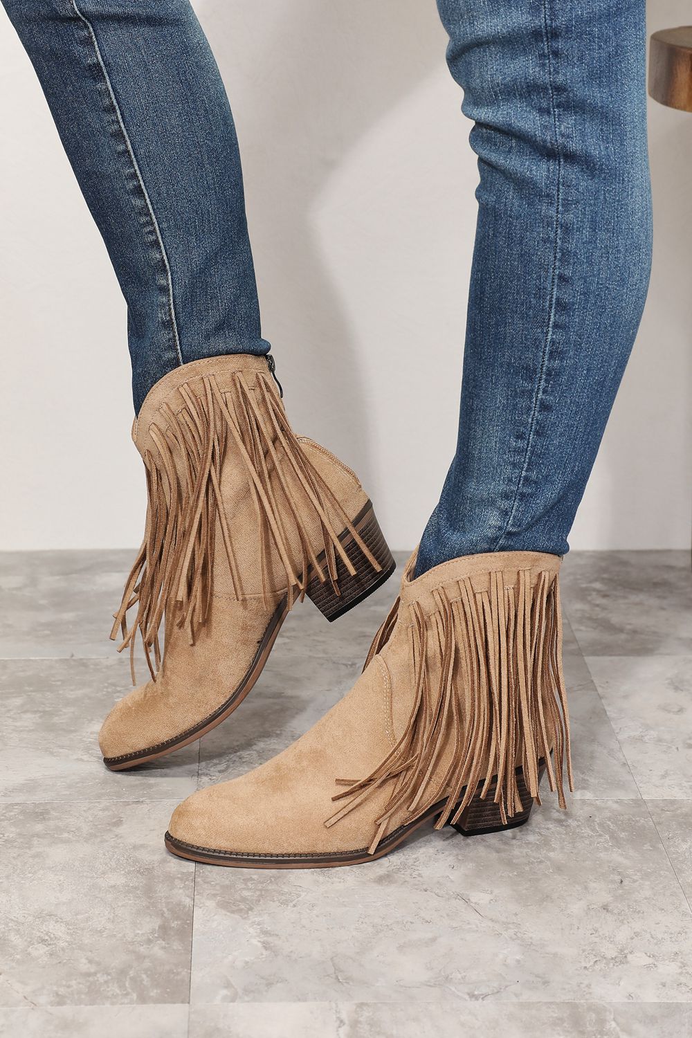Legend Women's Fringe Cowboy Western Ankle Boots - Cowgirltops.com