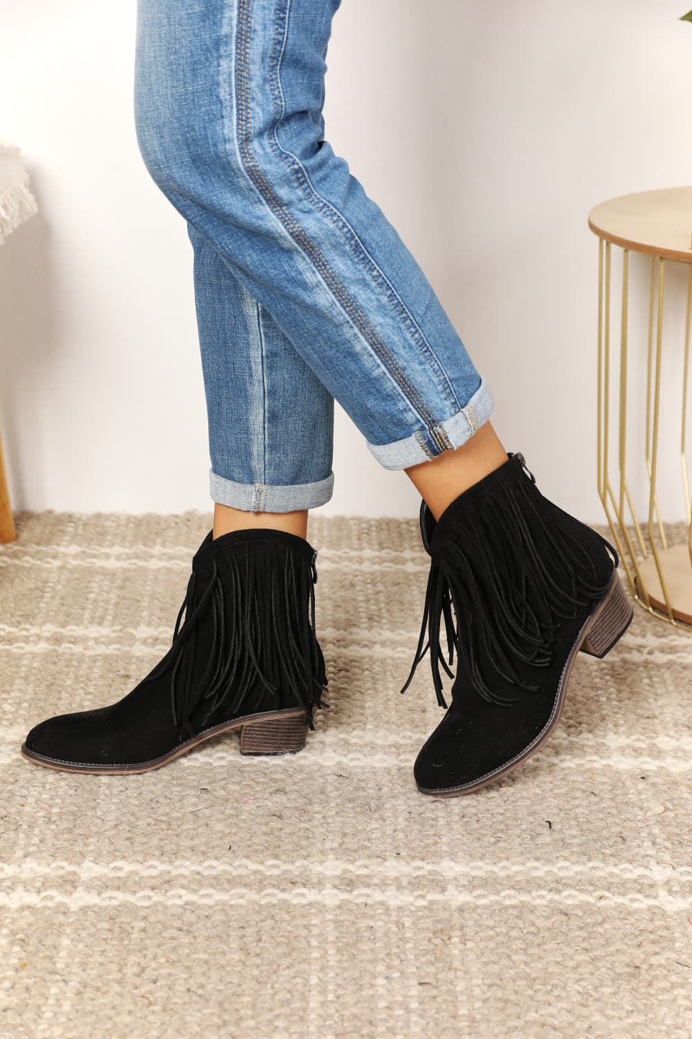 Legend Women's Fringe Cowboy Western Ankle Boots - Cowgirltops.com
