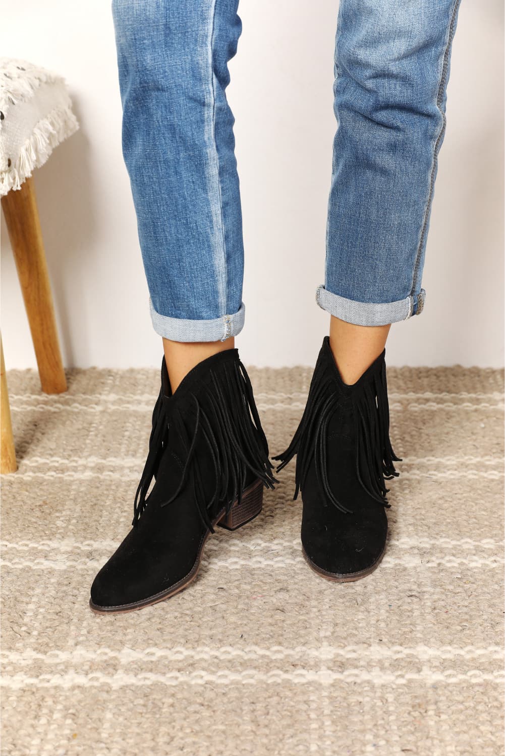 Legend Women's Fringe Cowboy Western Ankle Boots - Cowgirltops.com
