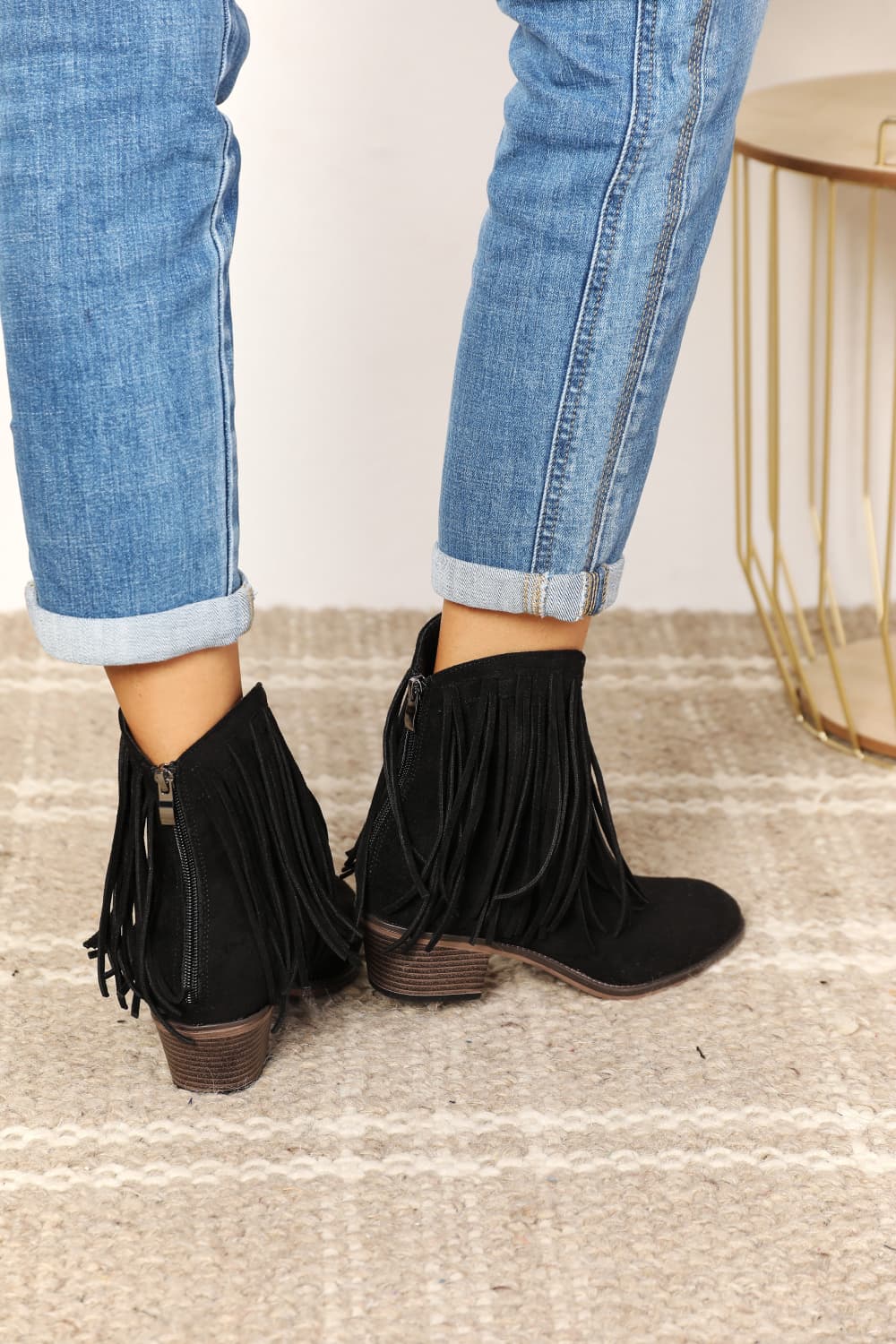 Legend Women's Fringe Cowboy Western Ankle Boots - Cowgirltops.com