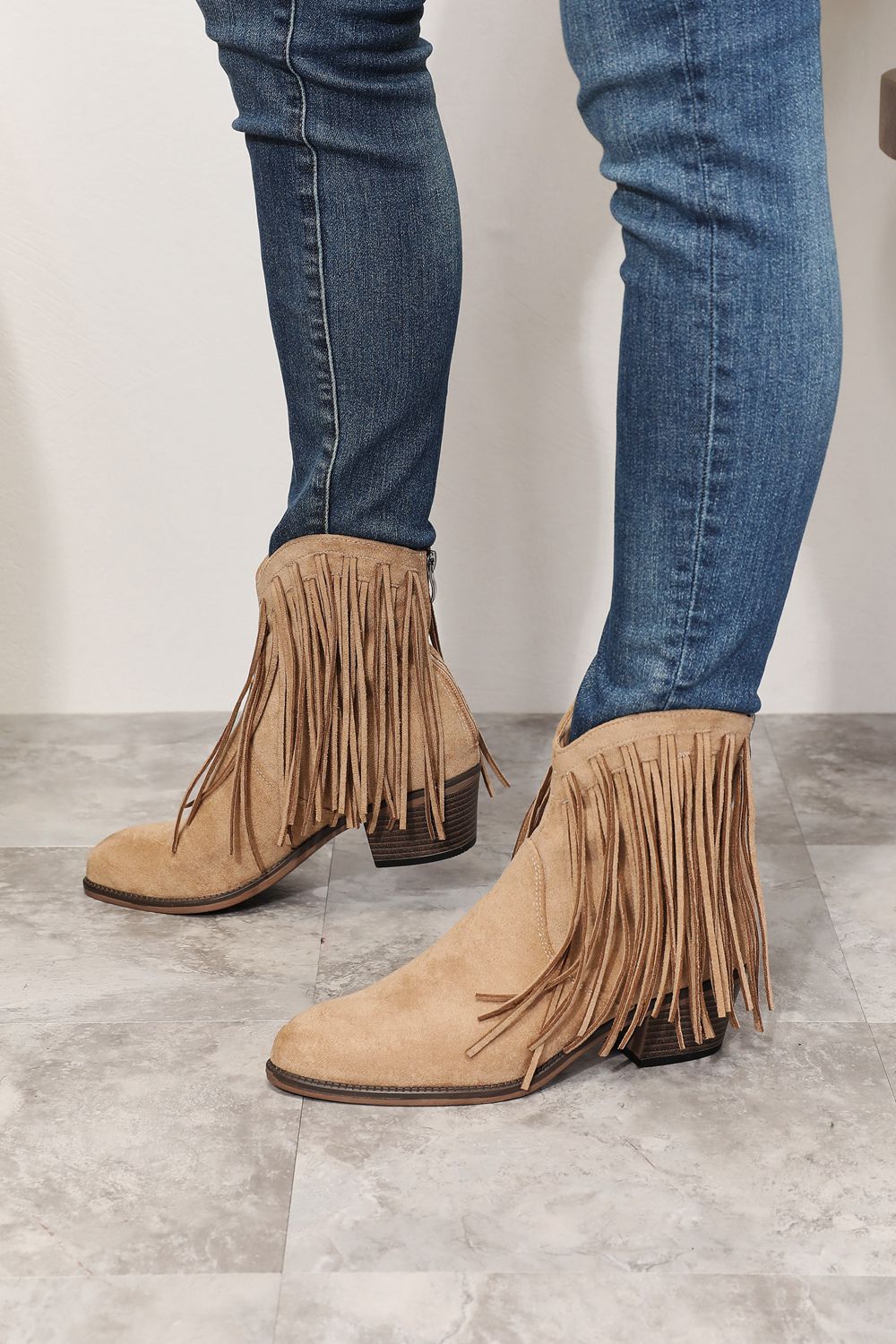 Legend Women's Fringe Cowboy Western Ankle Boots - Cowgirltops.com