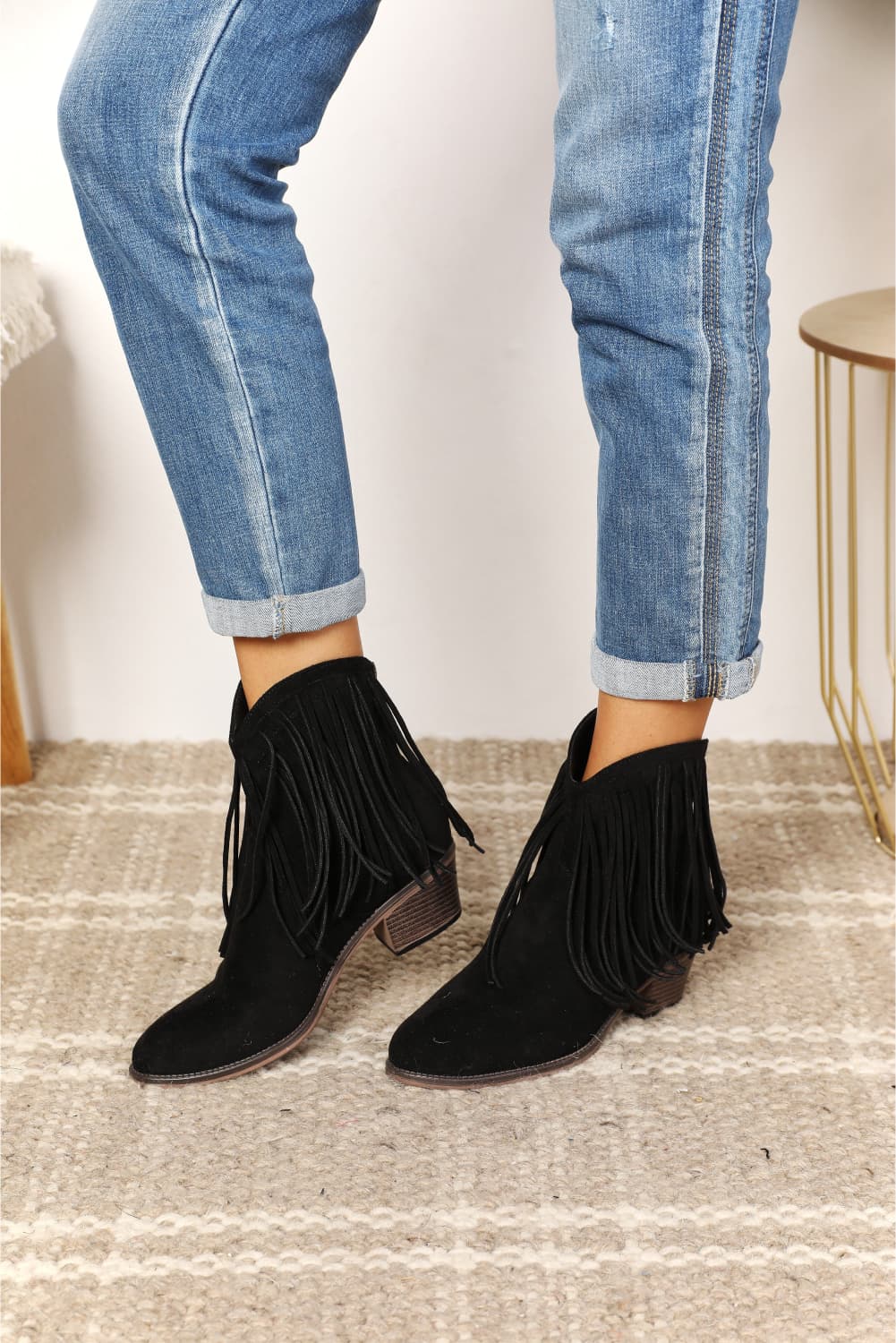 Legend Women's Fringe Cowboy Western Ankle Boots - Cowgirltops.com