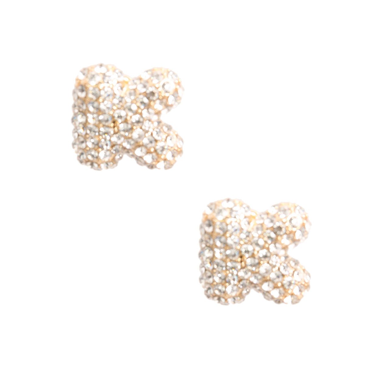 Letter K Rhinestone Studs - Cowgirltops.com
