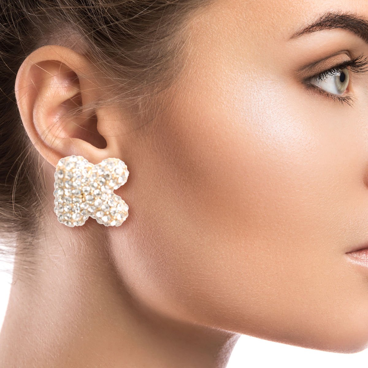 Letter K Rhinestone Studs - Cowgirltops.com