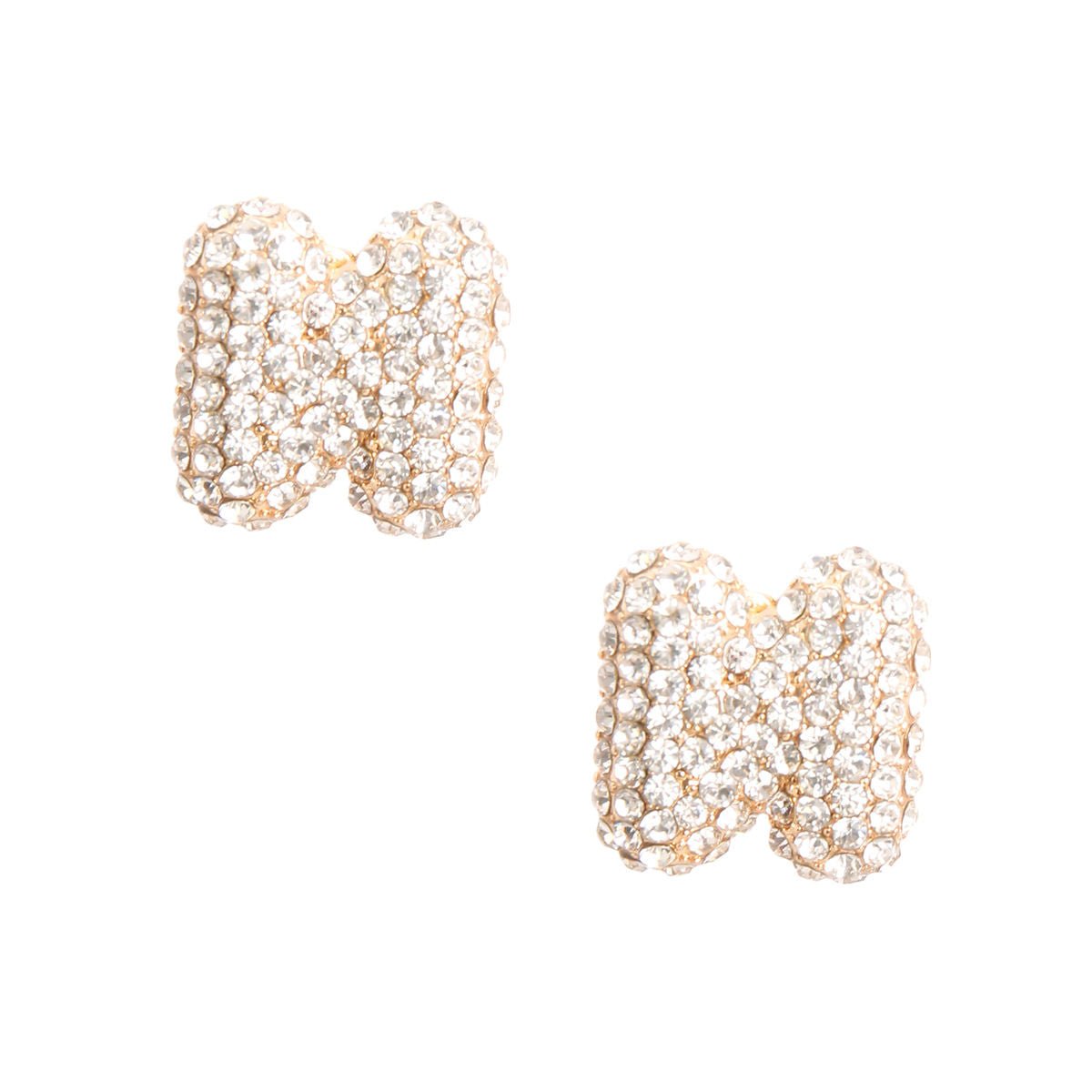 Letter N Rhinestone Studs - Cowgirltops.com