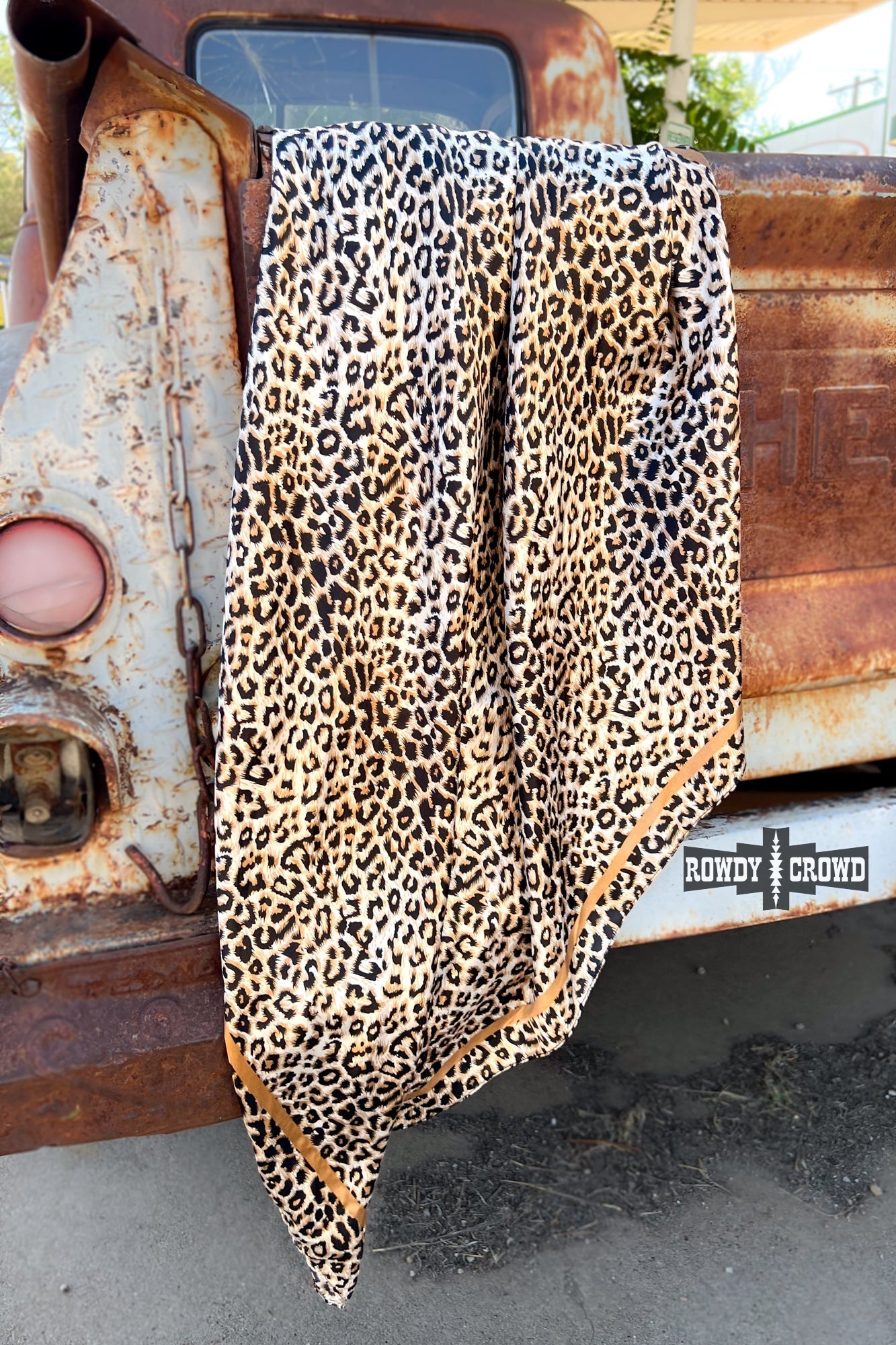 Liberty Leopard Wild Rag/ Scarf - Cowgirltops.com