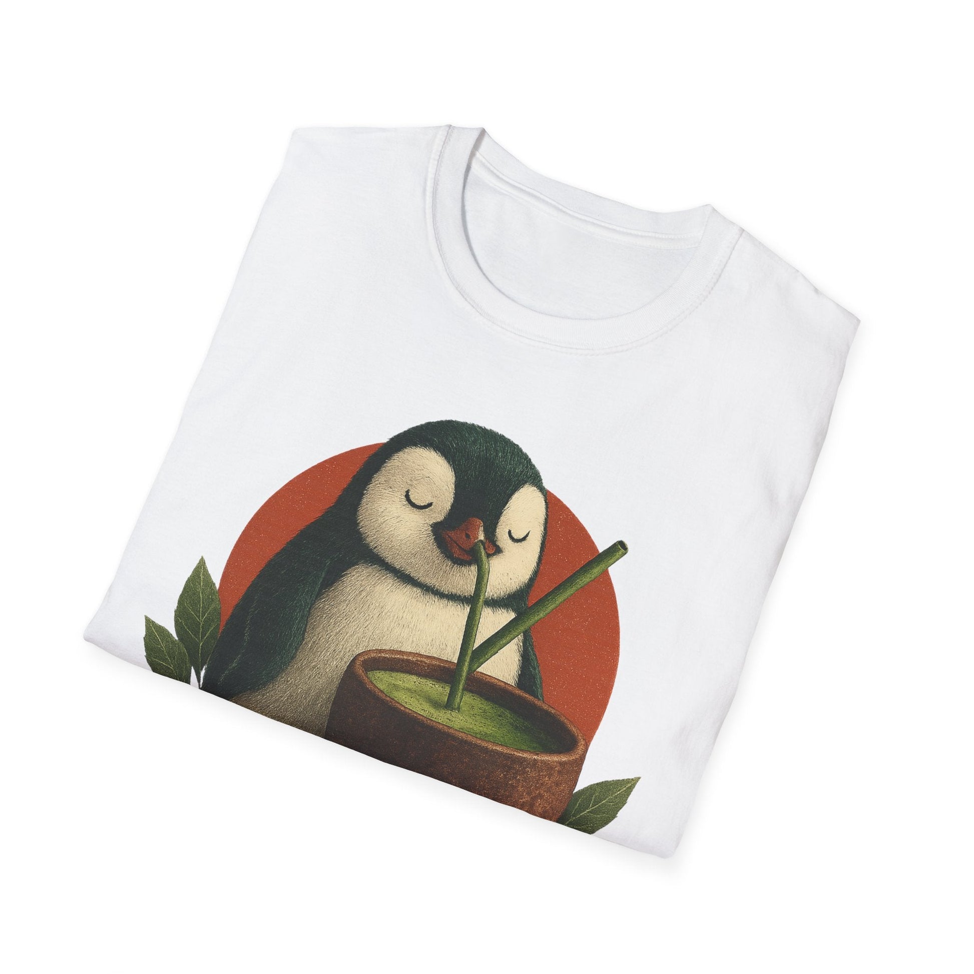 Matcha Penguin Unisex T-Shirt - Cowgirltops.com
