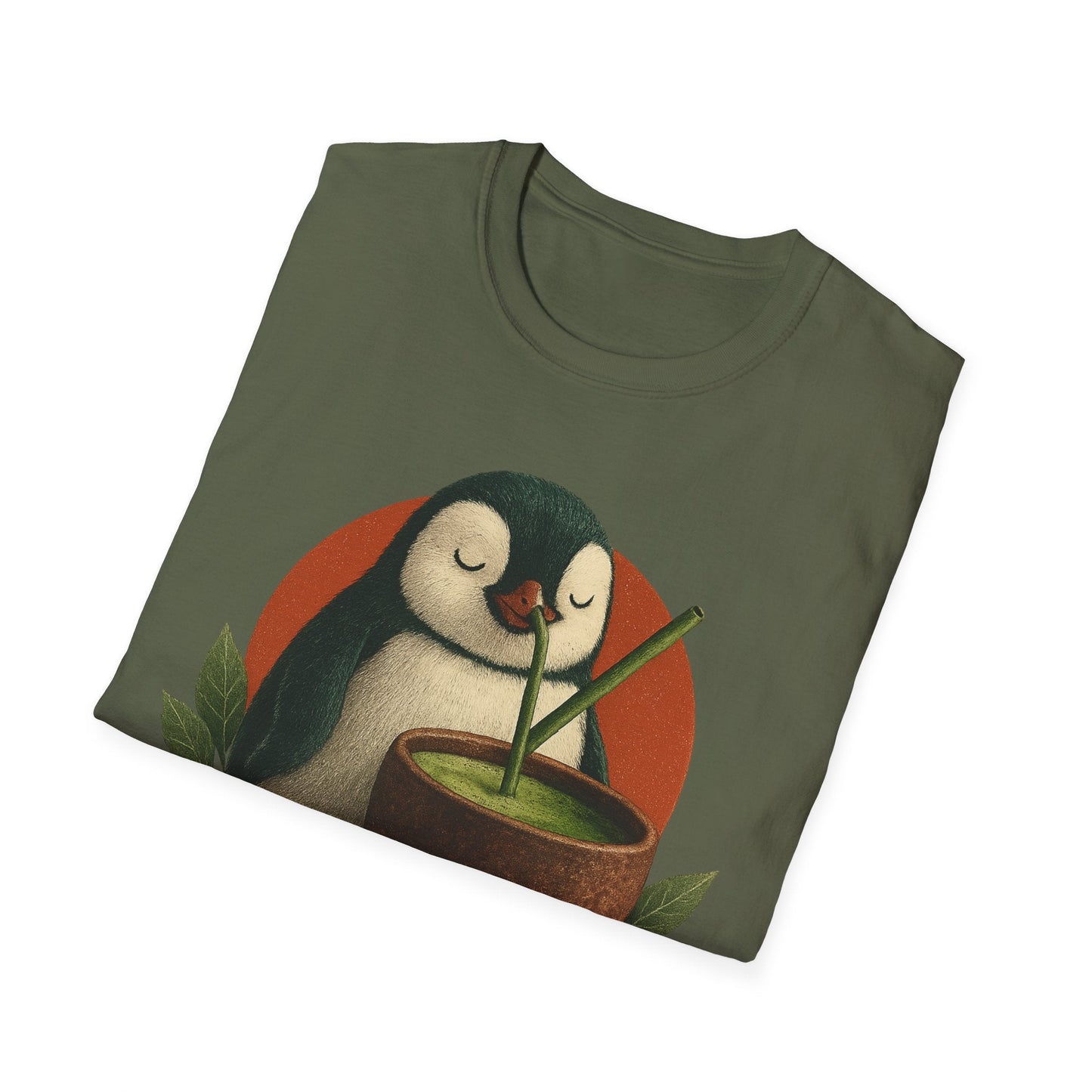 Matcha Penguin Unisex T-Shirt - Cowgirltops.com