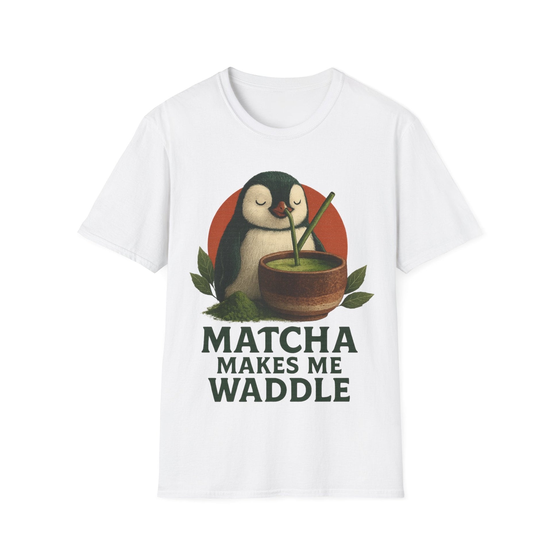 Matcha Penguin Unisex T-Shirt - Cowgirltops.com