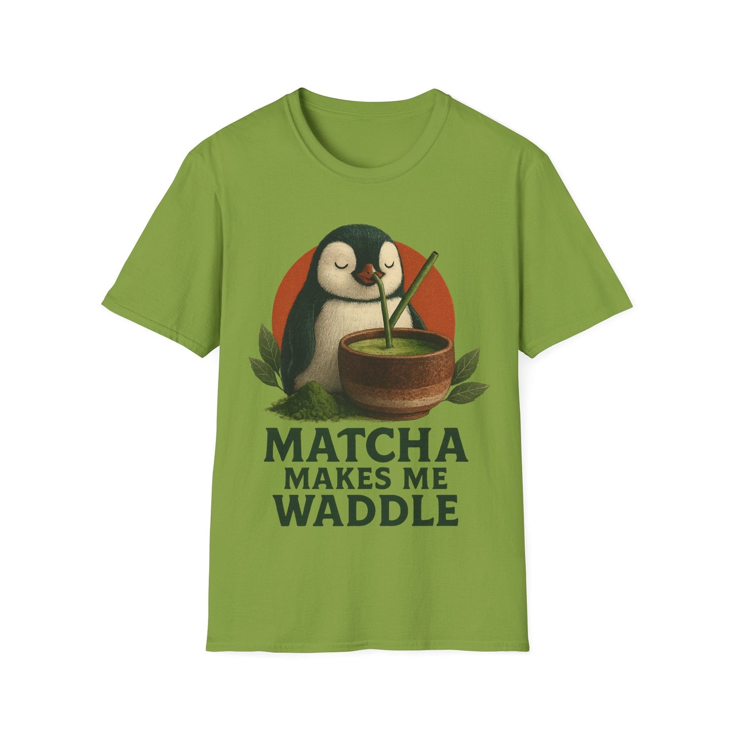 Matcha Penguin Unisex T-Shirt - Cowgirltops.com
