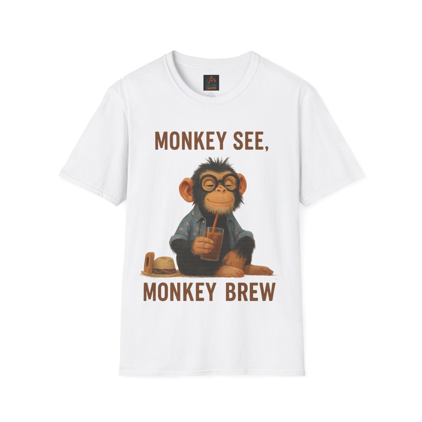 Monkey See, Monkey Brew Unisex T-shirt - Cowgirltops.com
