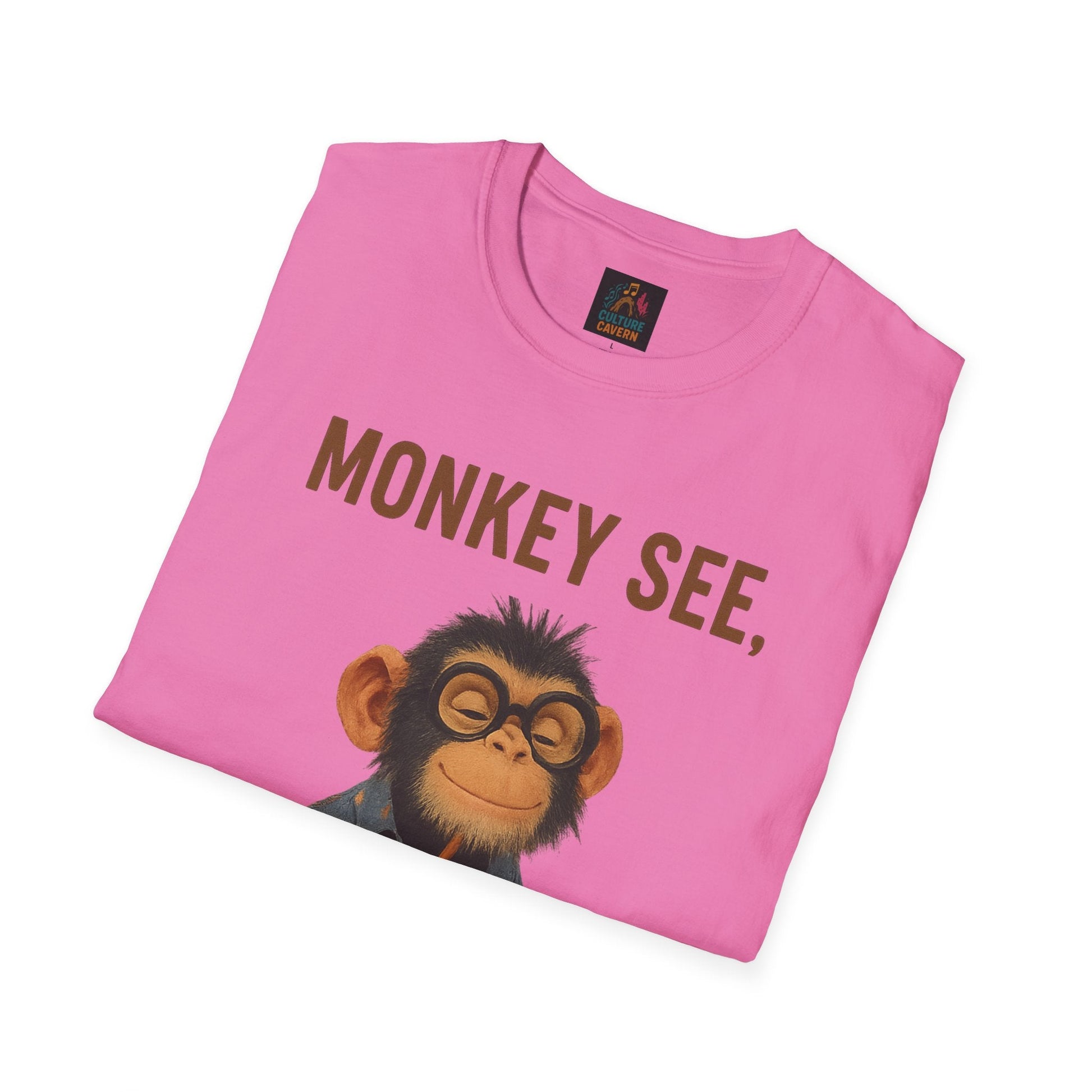 Monkey See, Monkey Brew Unisex T-shirt - Cowgirltops.com