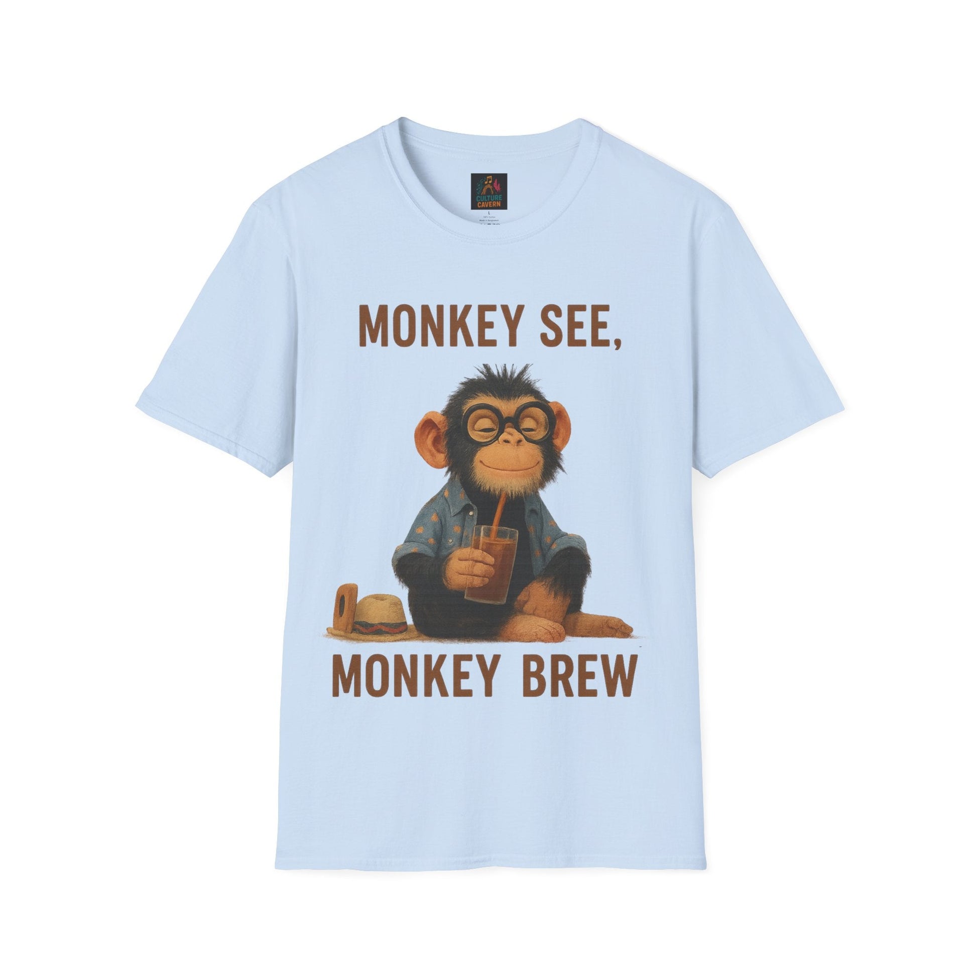 Monkey See, Monkey Brew Unisex T-shirt - Cowgirltops.com
