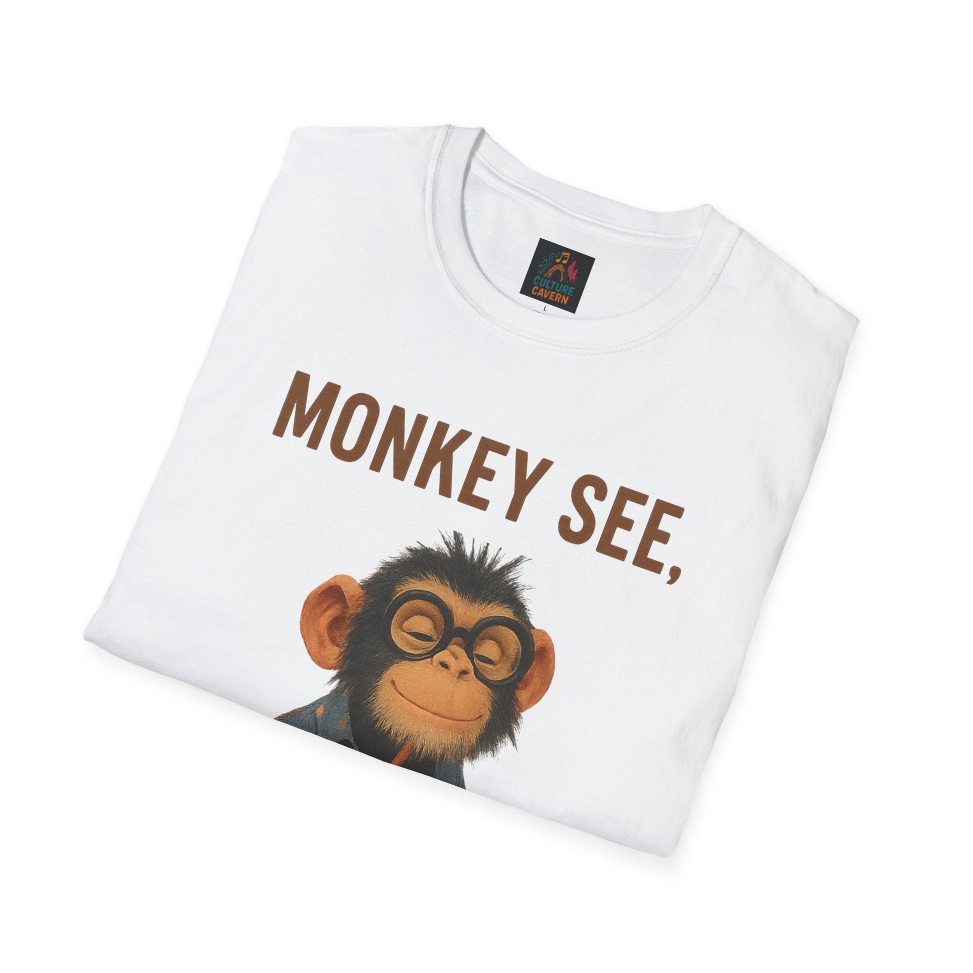 Monkey See, Monkey Brew Unisex T-shirt - Cowgirltops.com