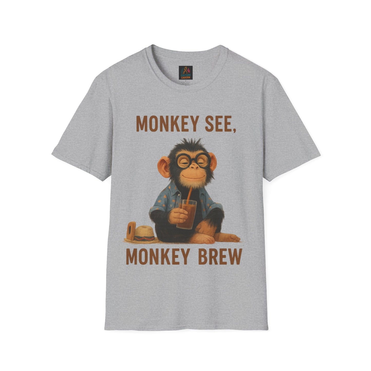 Monkey See, Monkey Brew Unisex T-shirt - Cowgirltops.com