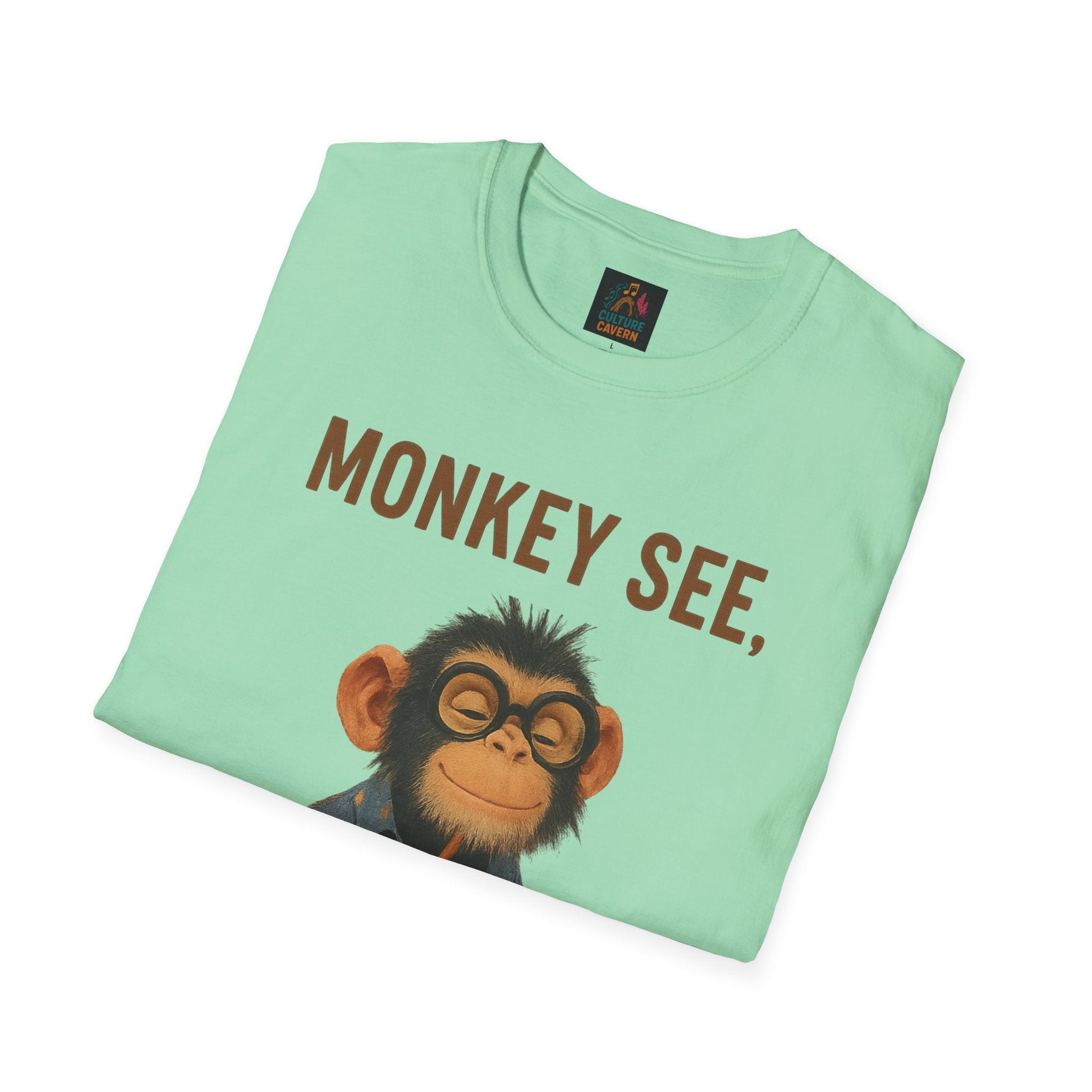 Monkey See, Monkey Brew Unisex T-shirt - Cowgirltops.com