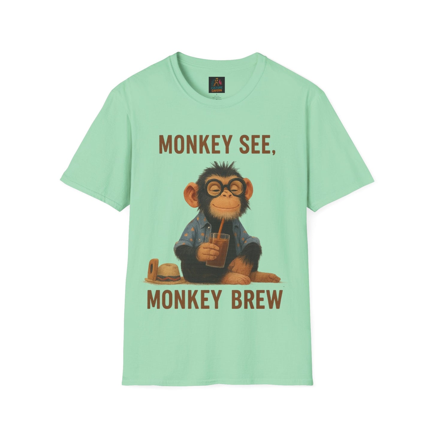 Monkey See, Monkey Brew Unisex T-shirt - Cowgirltops.com