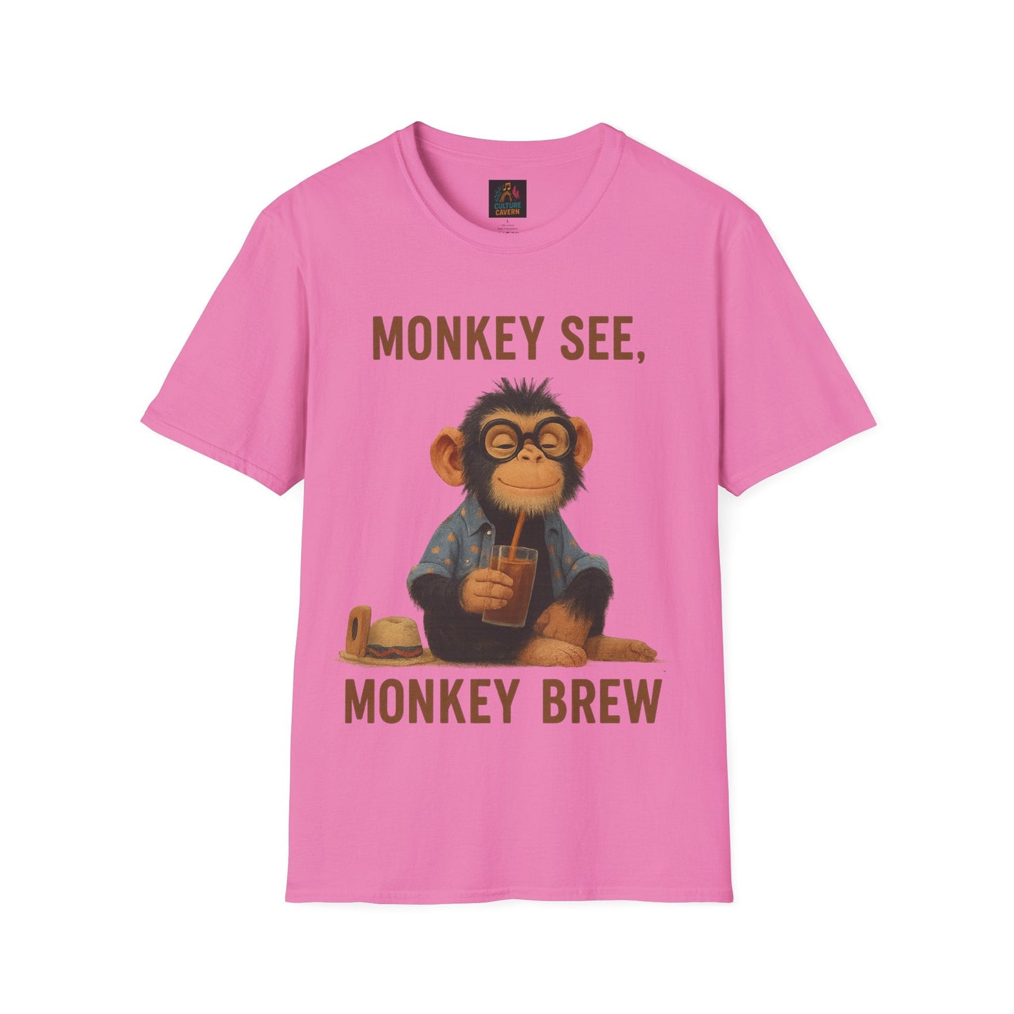 Monkey See, Monkey Brew Unisex T-shirt - Cowgirltops.com
